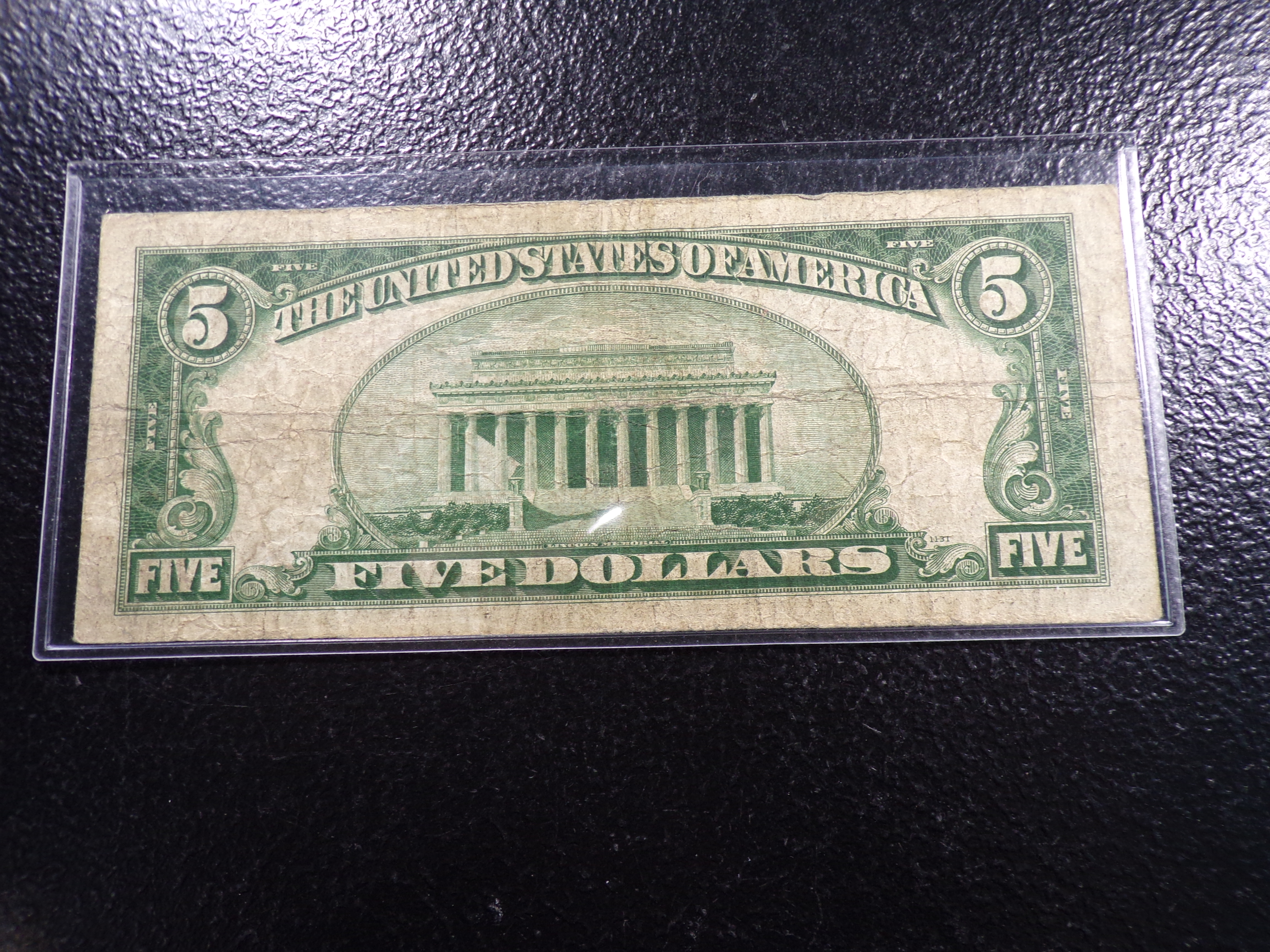 1928-C RED SEAL $5 UNITED STATES NOTE