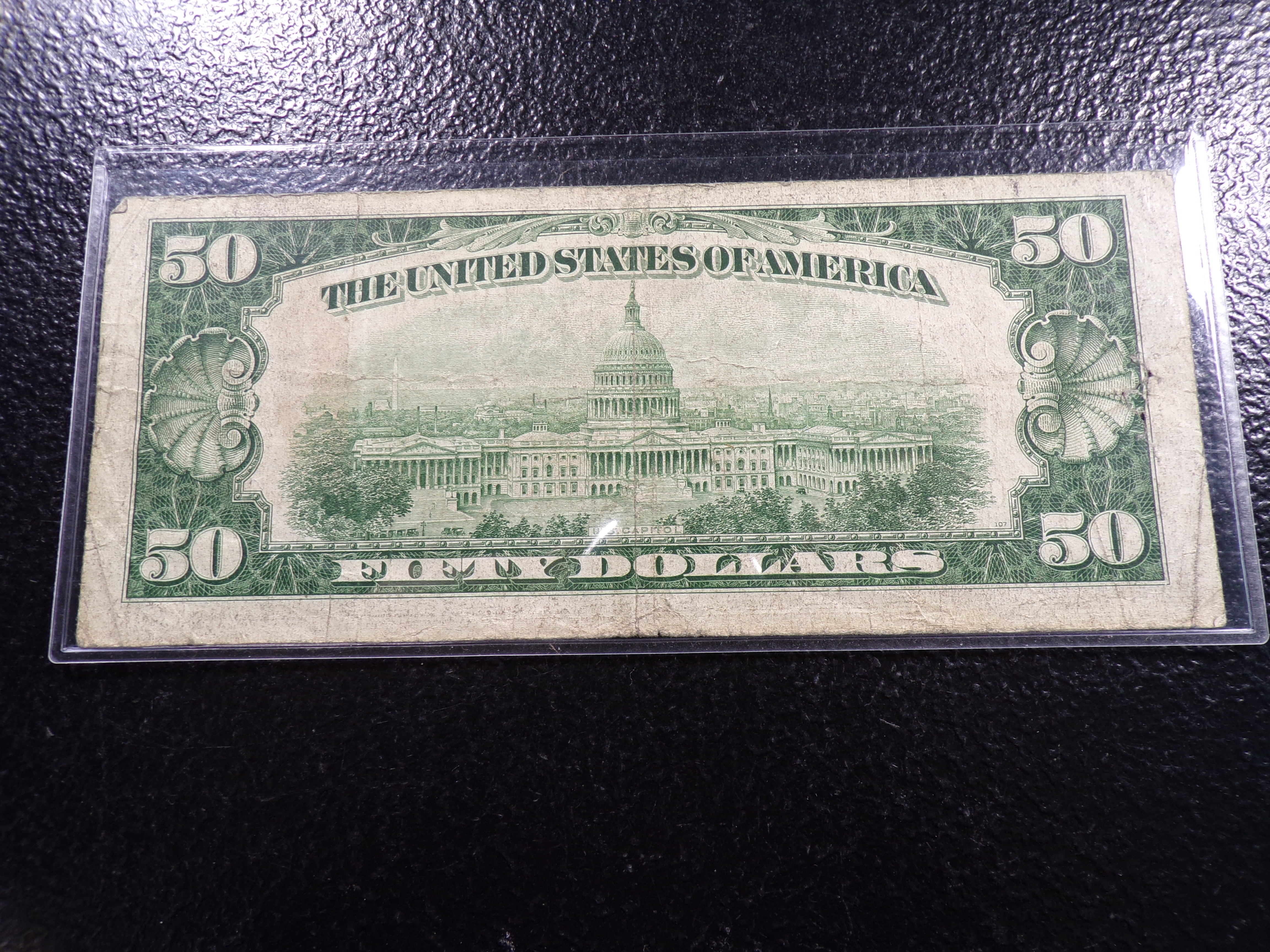 1934-C GREEN SEAL BANK OF RICHMOND, VA. $50 FEDERAL RESERVE NOTE