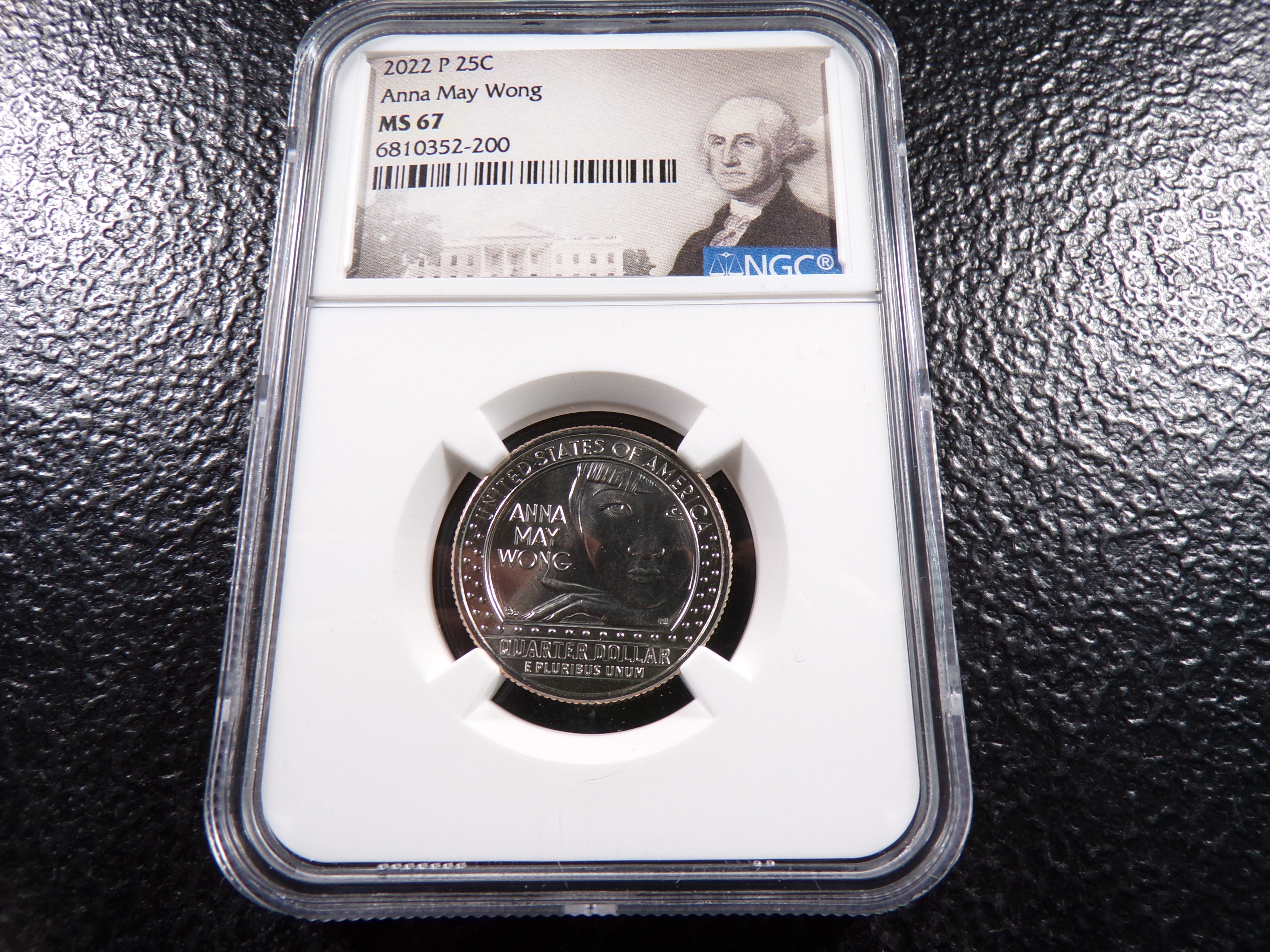 2022-P NGC MS67 ANNA MAY WONG QUARTER