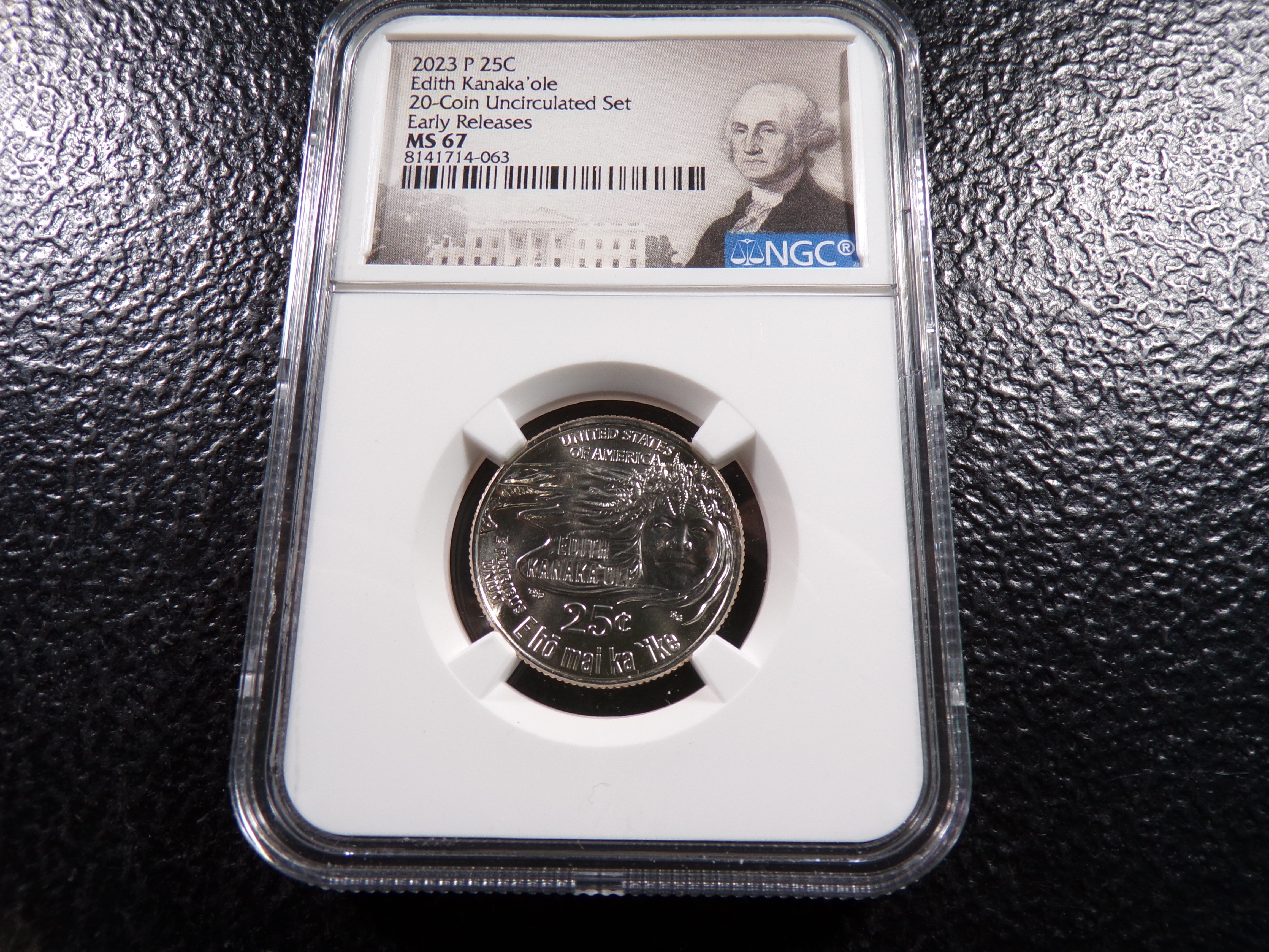 2023-P NGC MS67 EARLY RELEASES EDITH KANAKA'OLE QUARTER