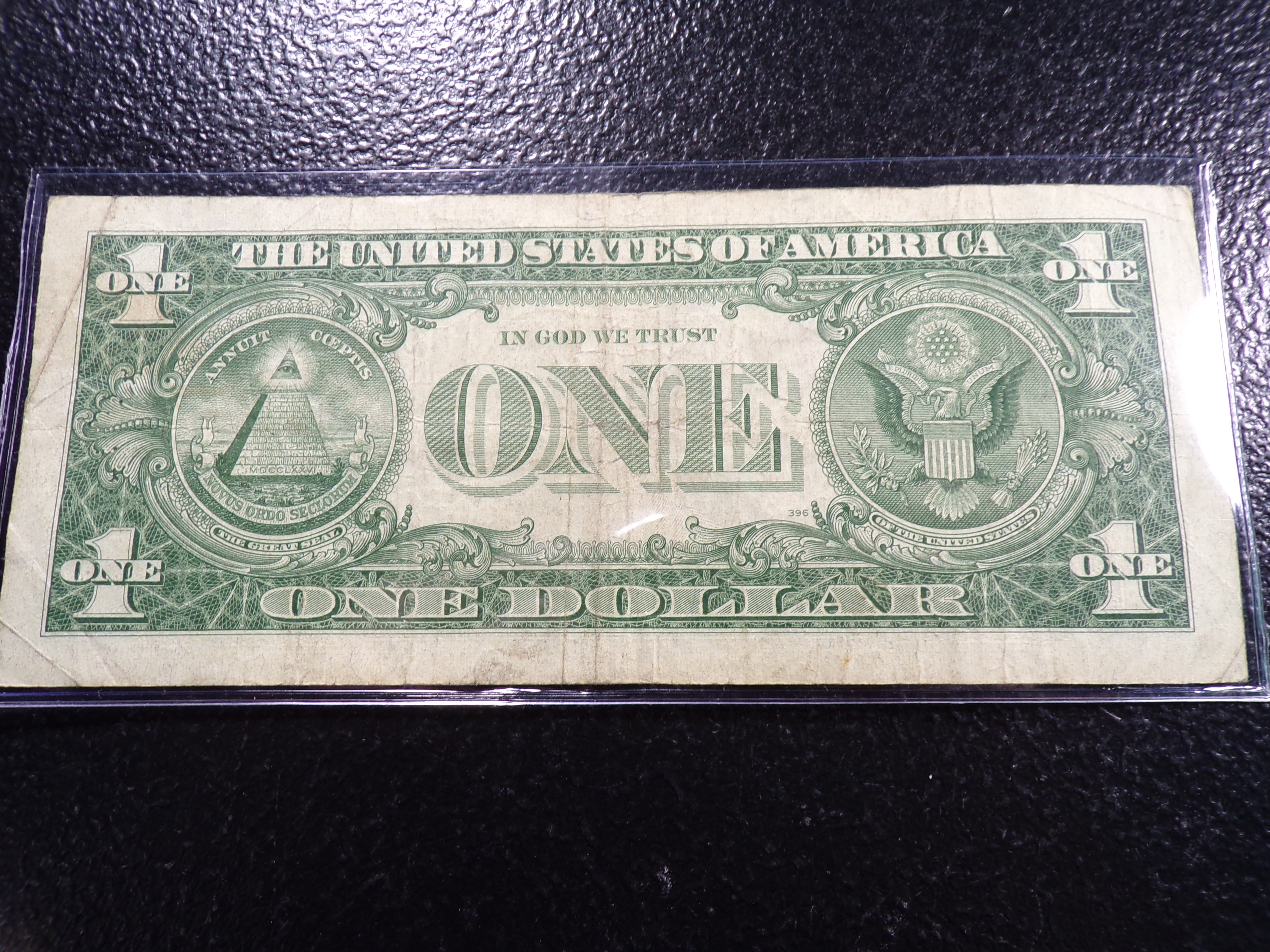1957-A BLUE SEAL $1 SILVER CERTIFIACTE