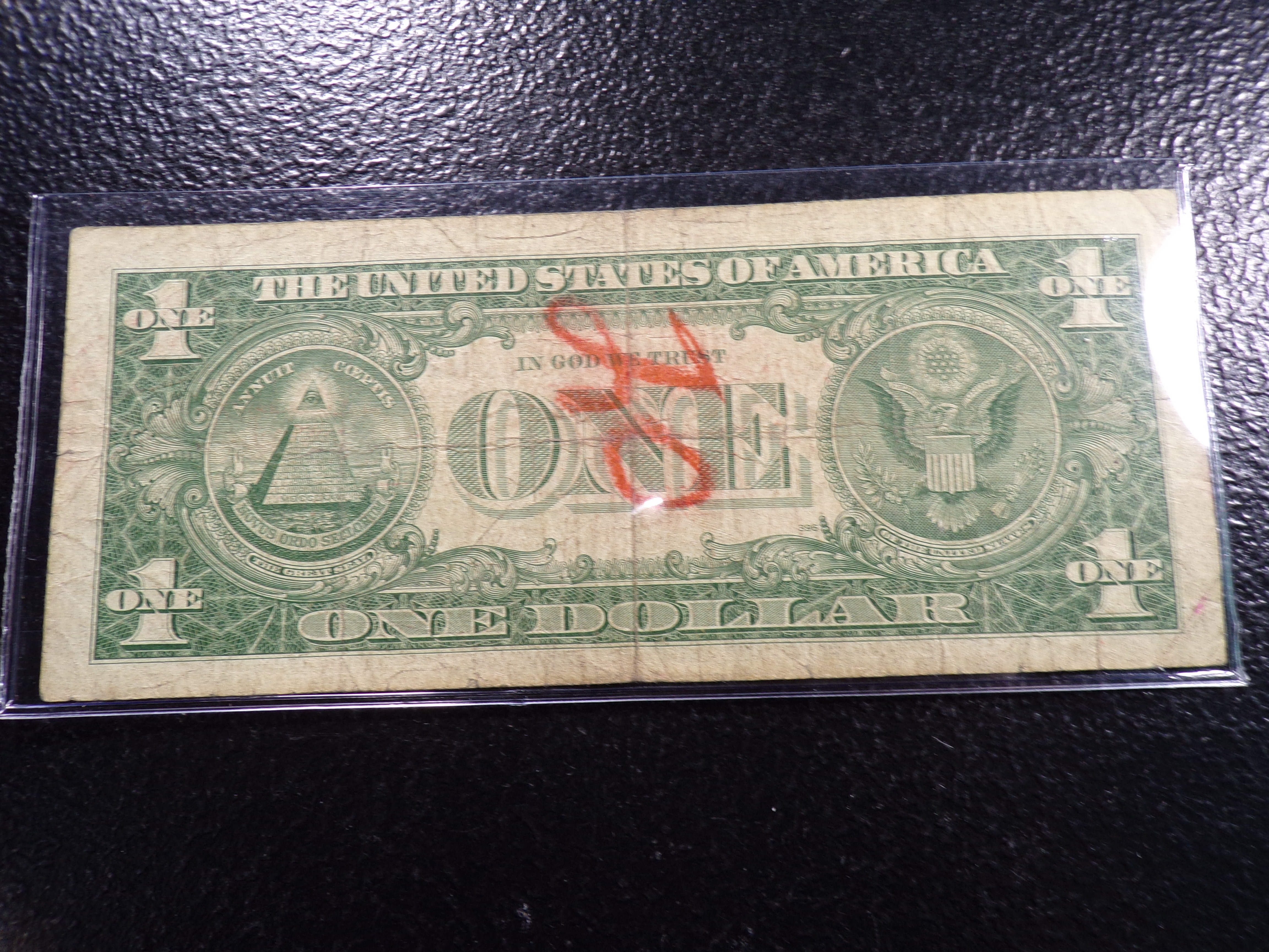 1957-A BLUE SEAL $1 SILVER CERTIFIACTE