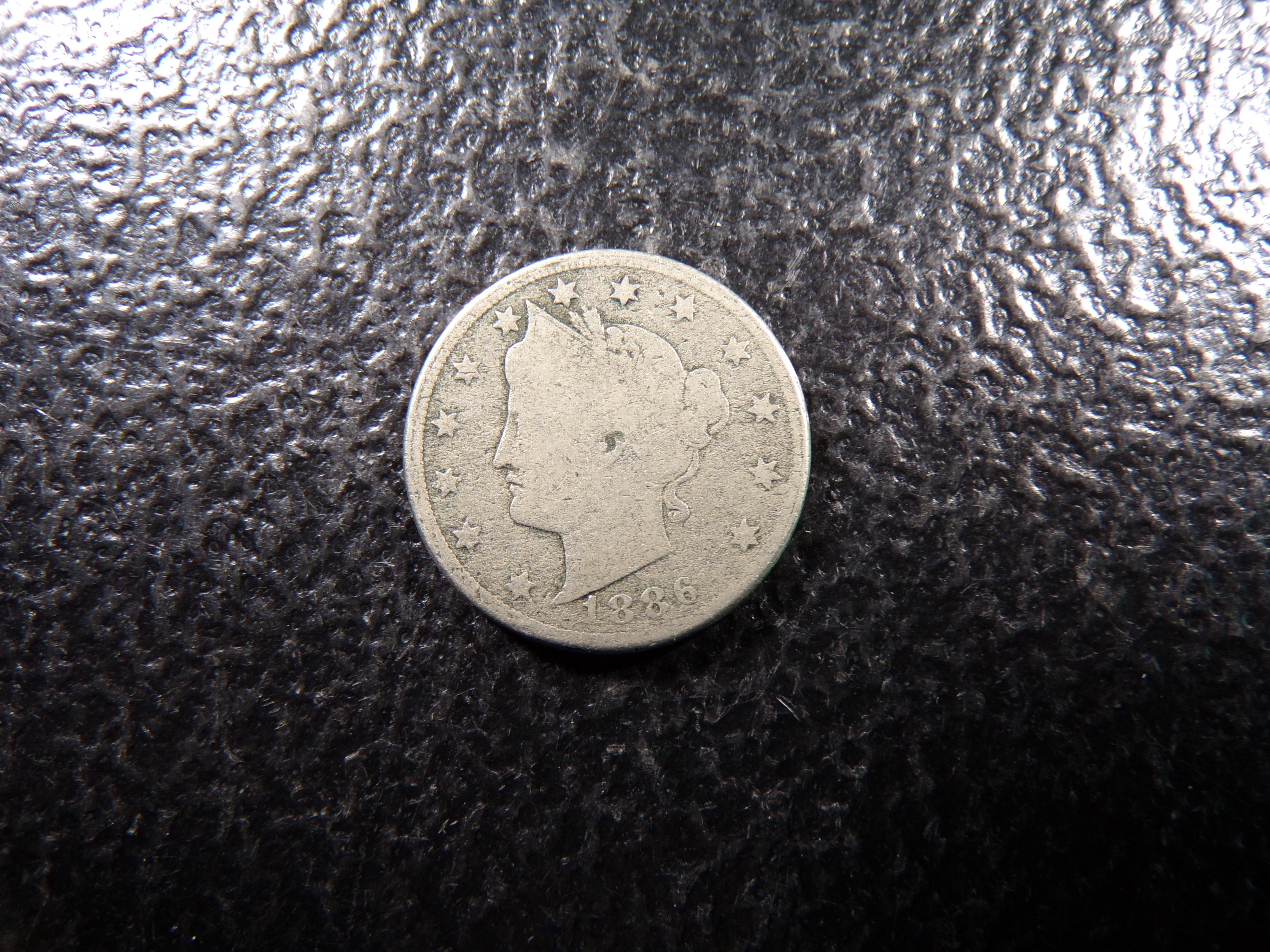1886 KEY DATE LIBERTY HEAD V NICKEL
