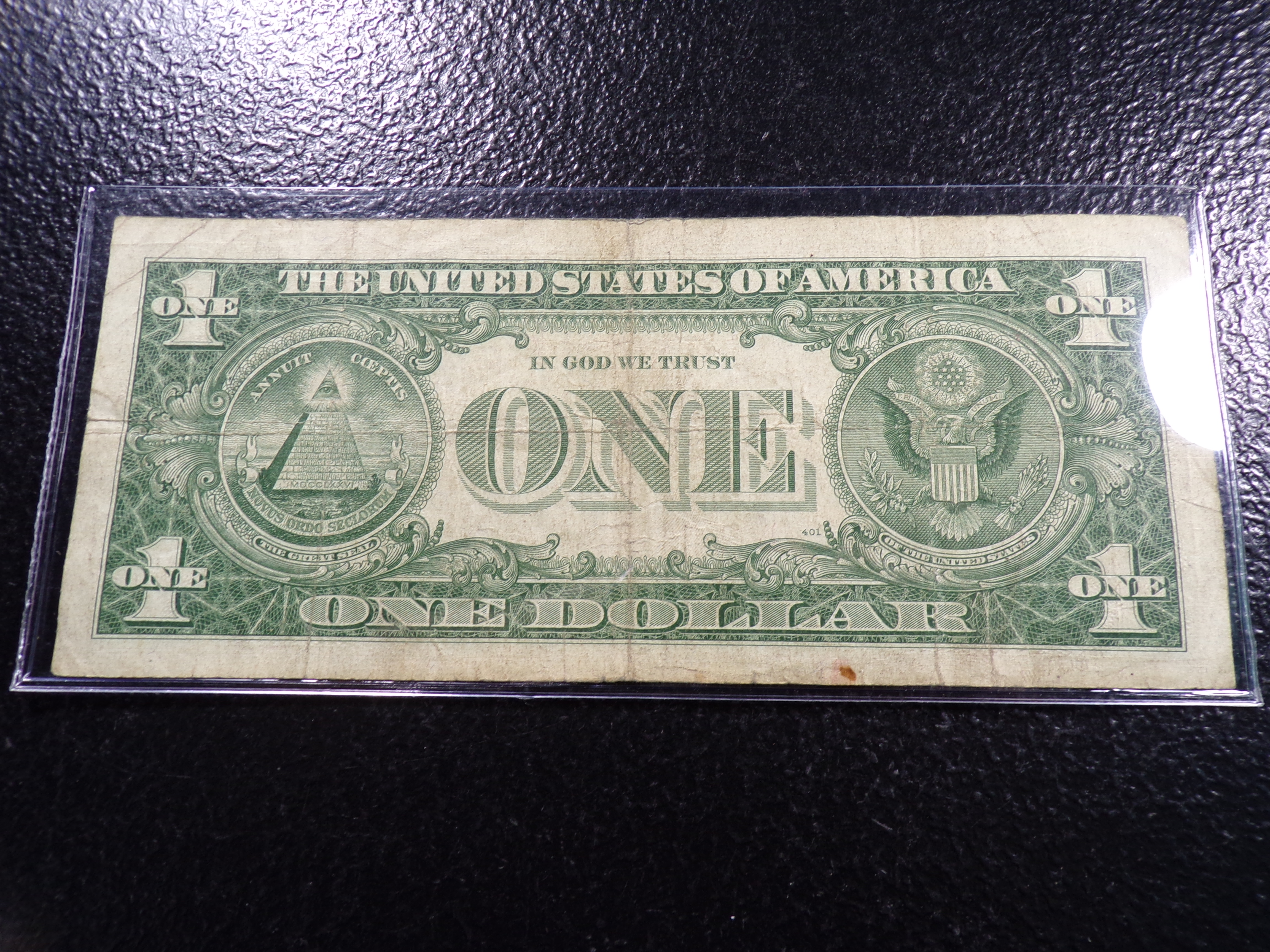 1957-A BLUE SEAL $1 SILVER CERTIFIACTE