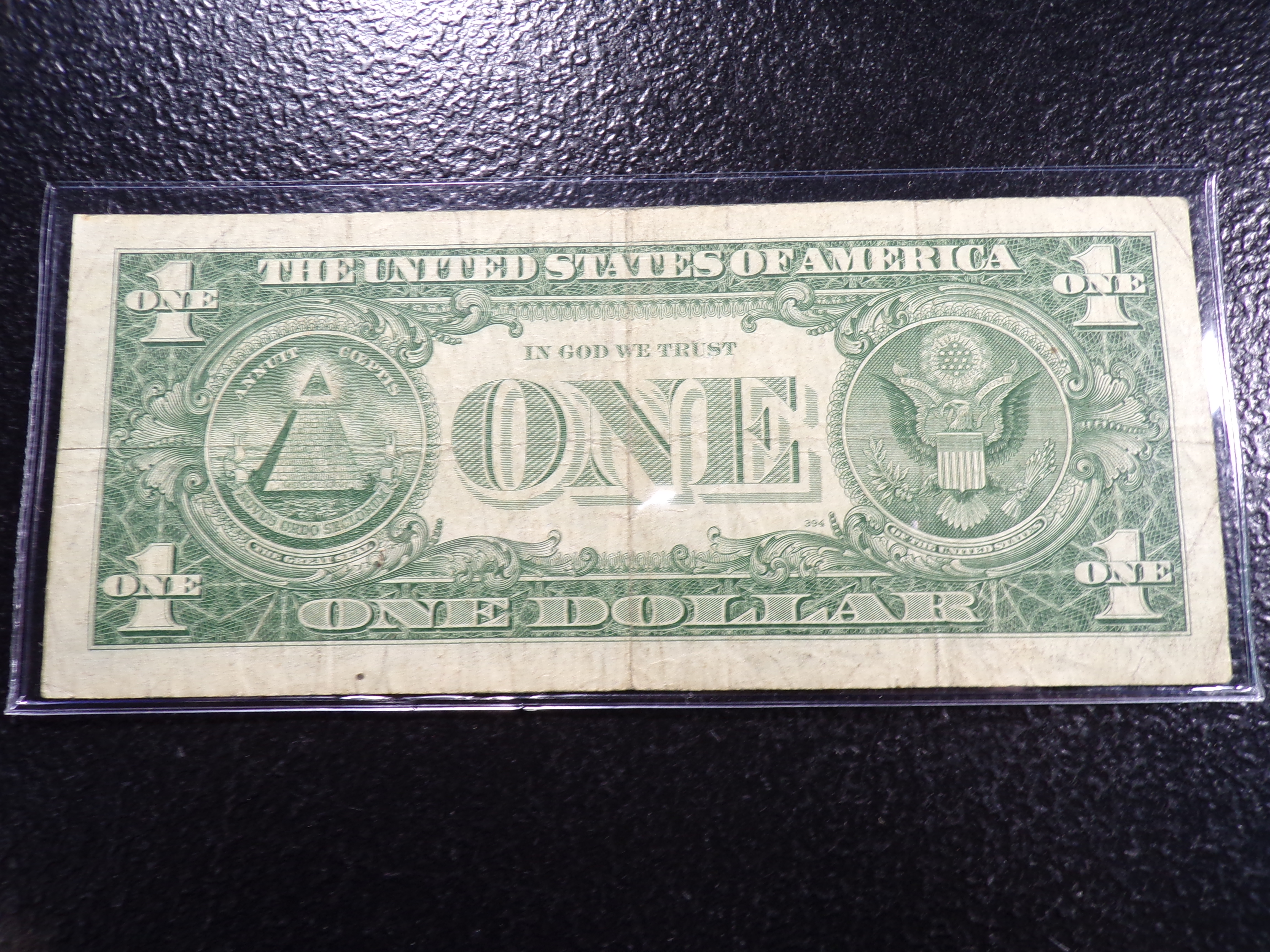 1957-A BLUE SEAL $1 SILVER CERTIFIACTE