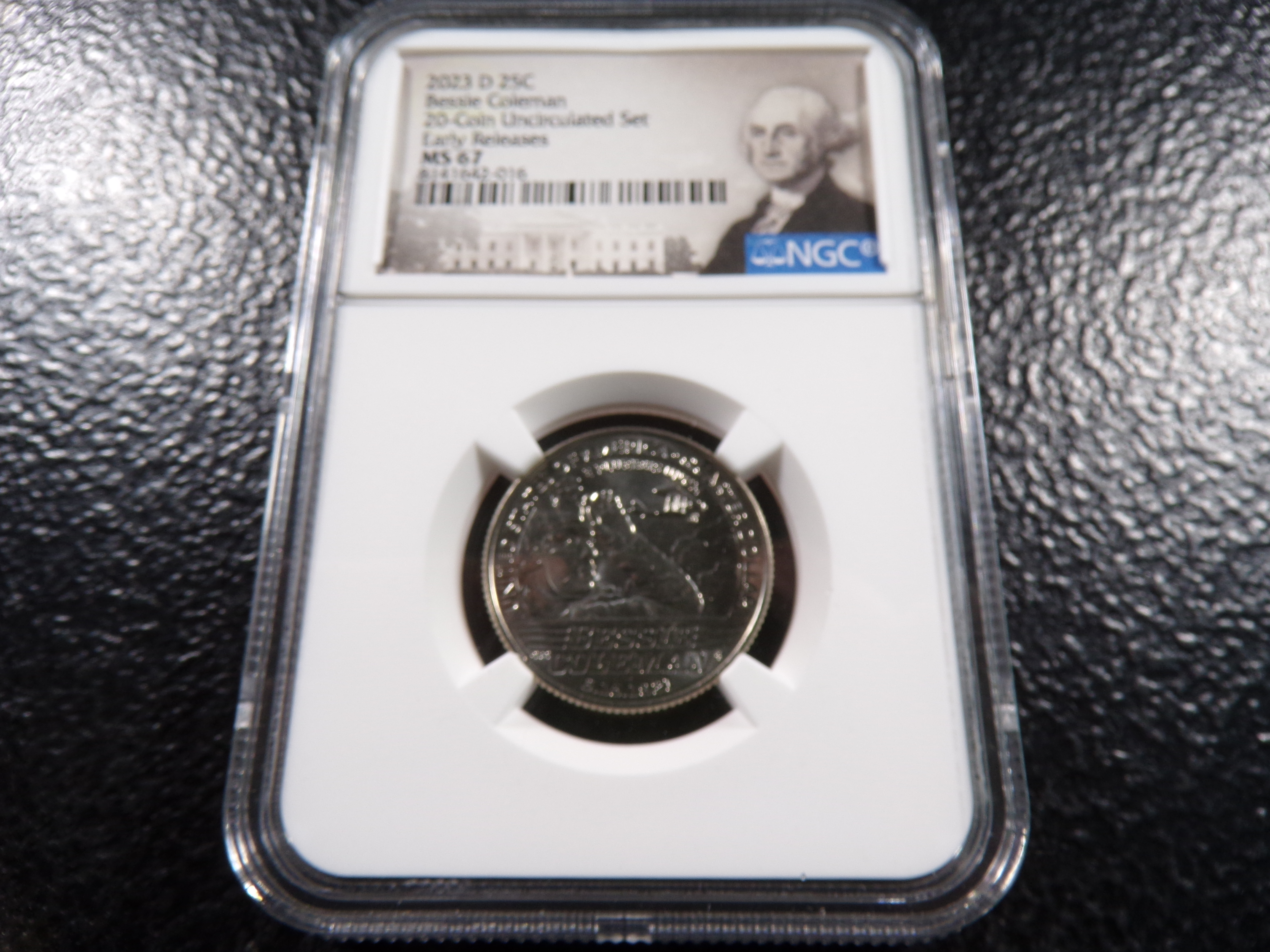 2023-D NGC MS67 EARLY RELEASES BESSIE COLEMAN QUARTER