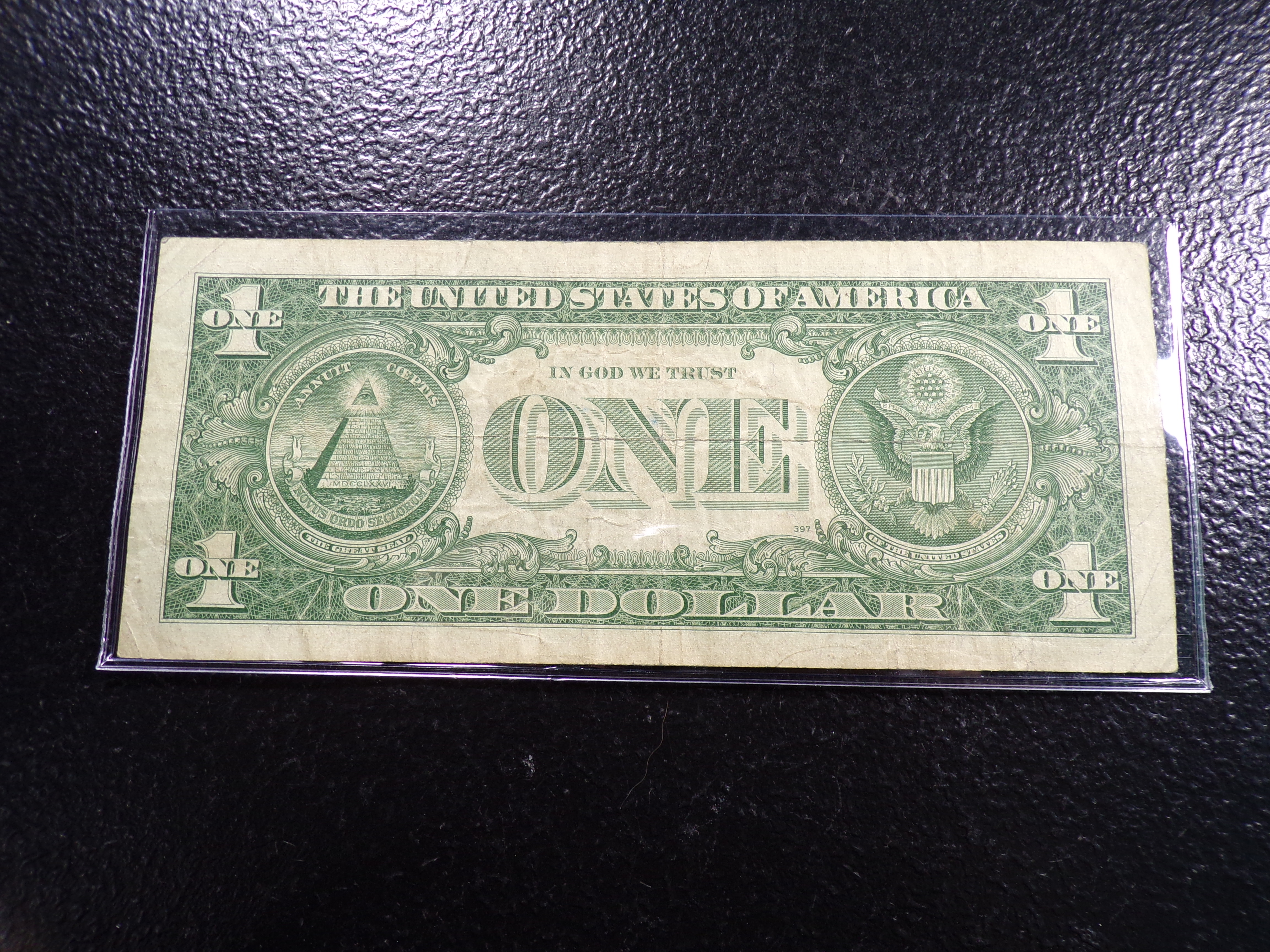 1957-A BLUE SEAL $1 SILVER CERTIFIACTE