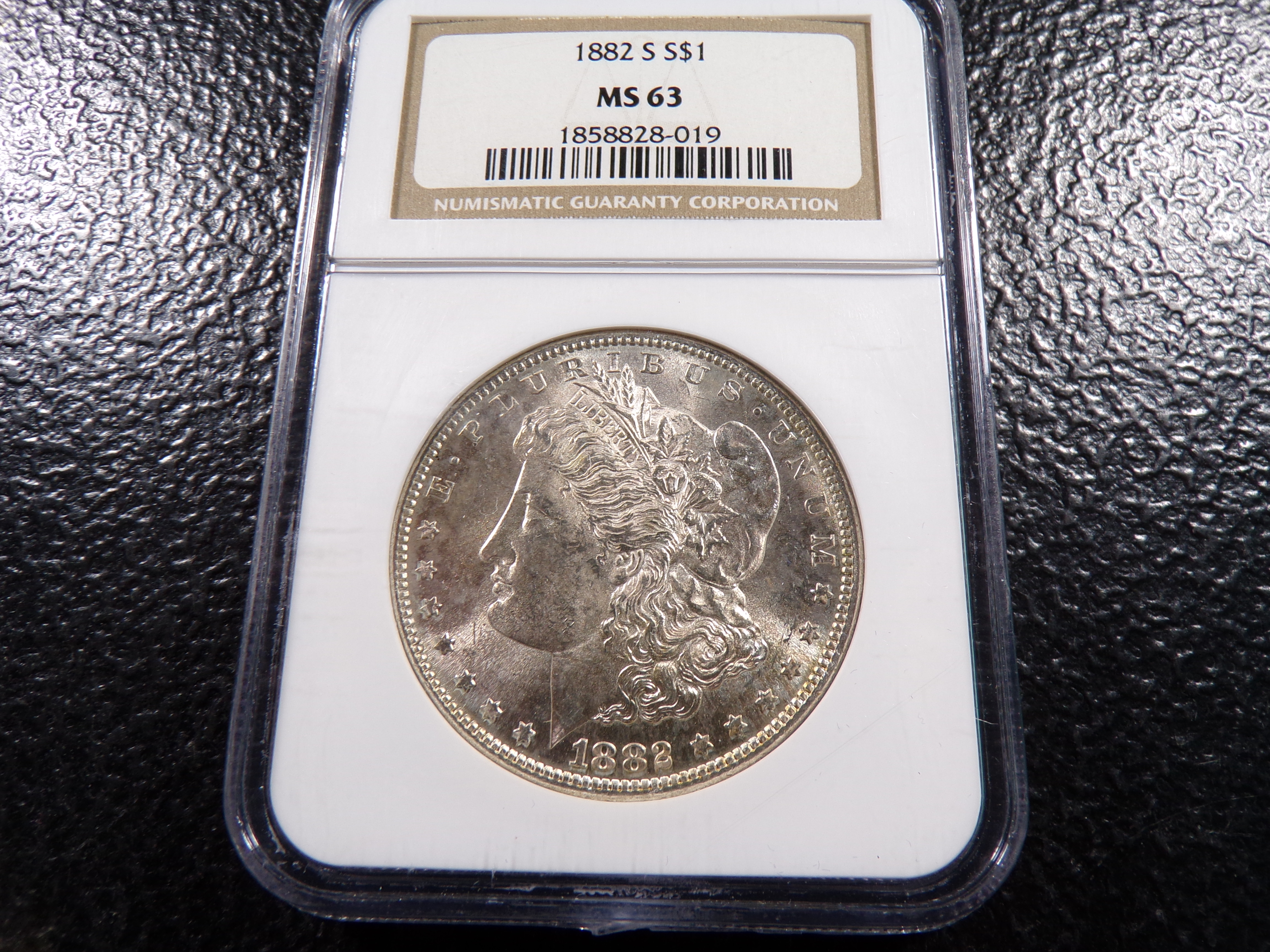 1882-S NGC MS63 MORGAN SILVER DOLLAR