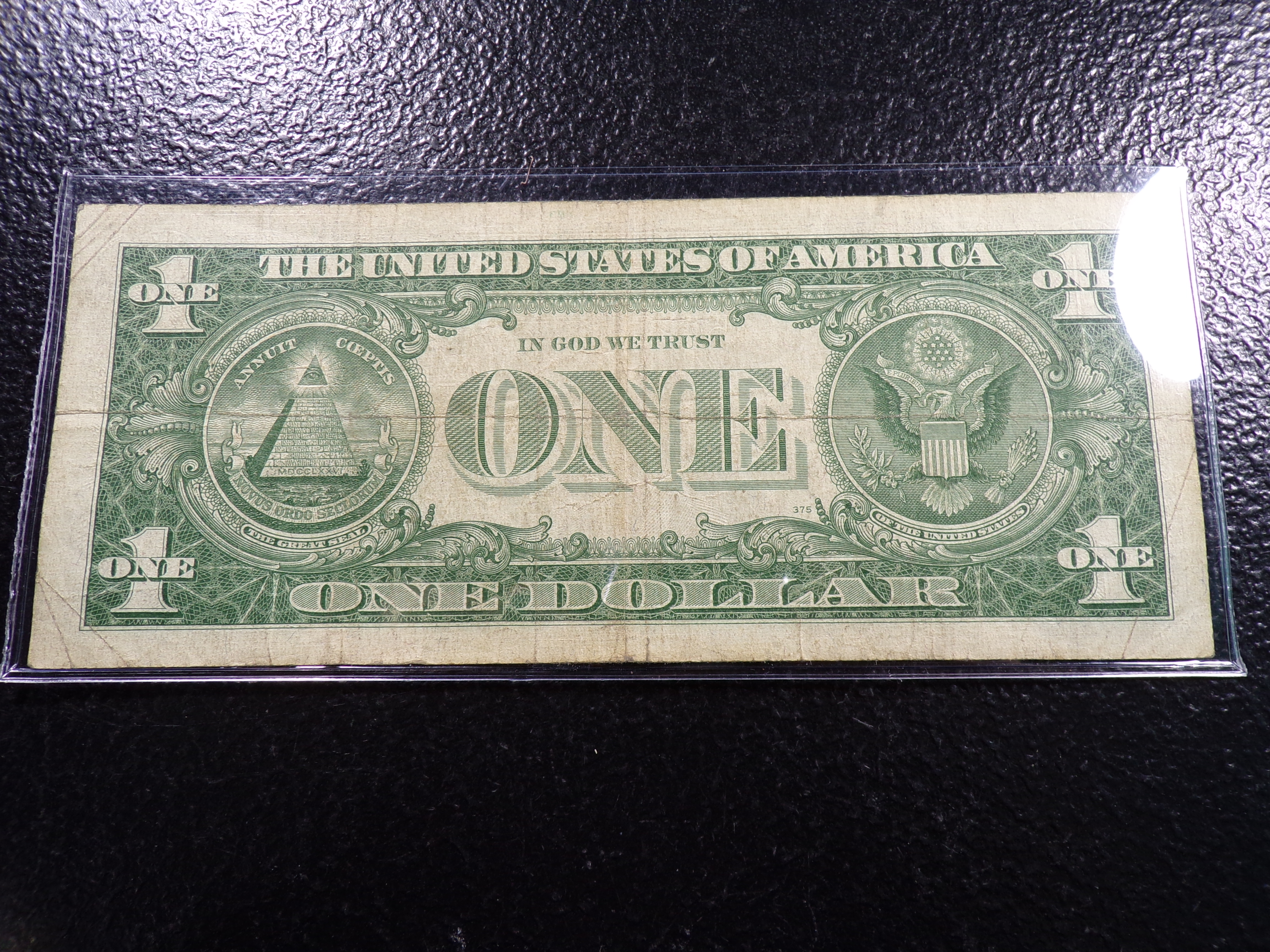1957-A BLUE SEAL $1 SILVER CERTIFIACTE