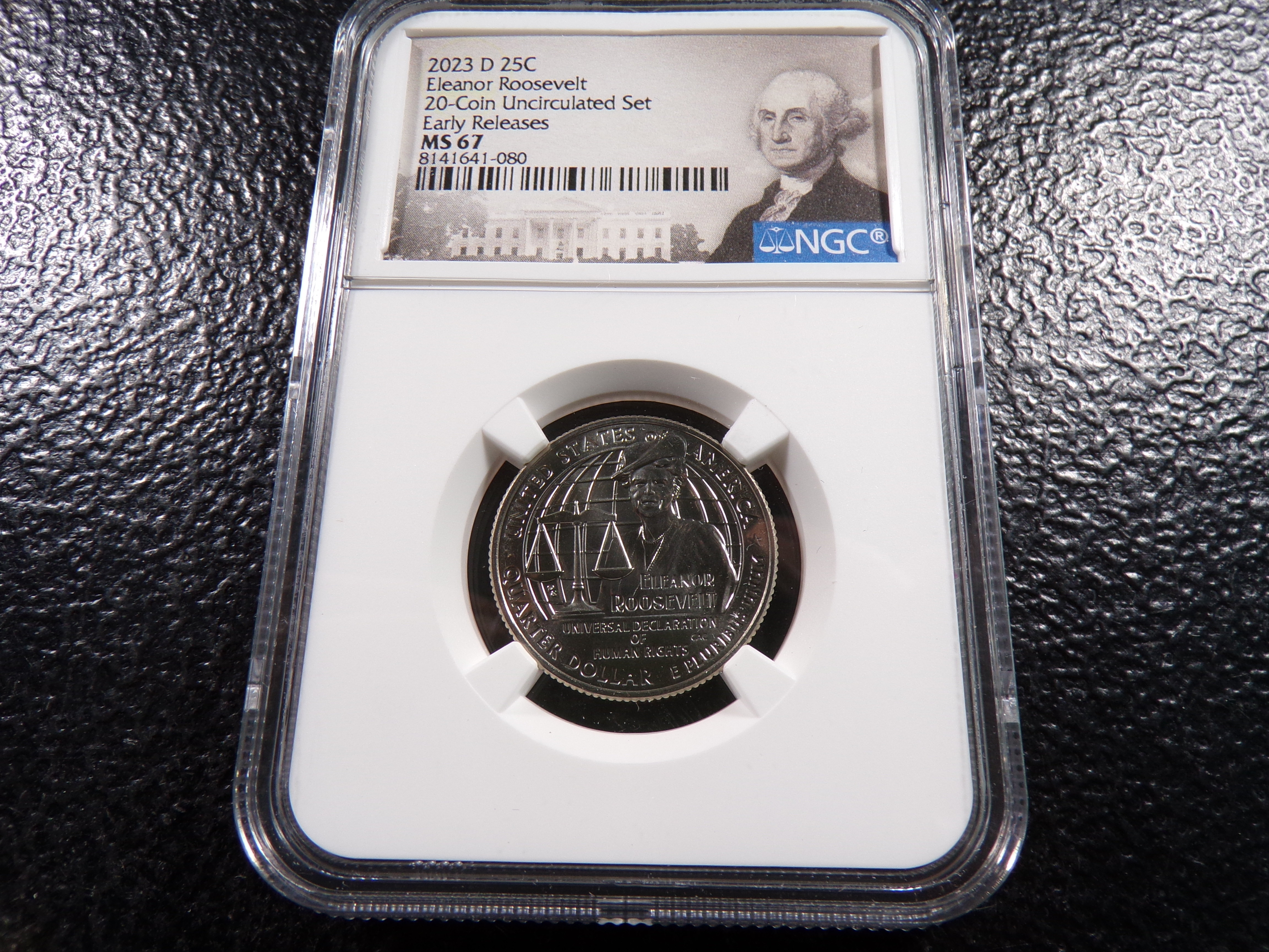 2023-D NGC MS67 ELEANOR ROOSEVELT EARLY RELEASES QUARTER