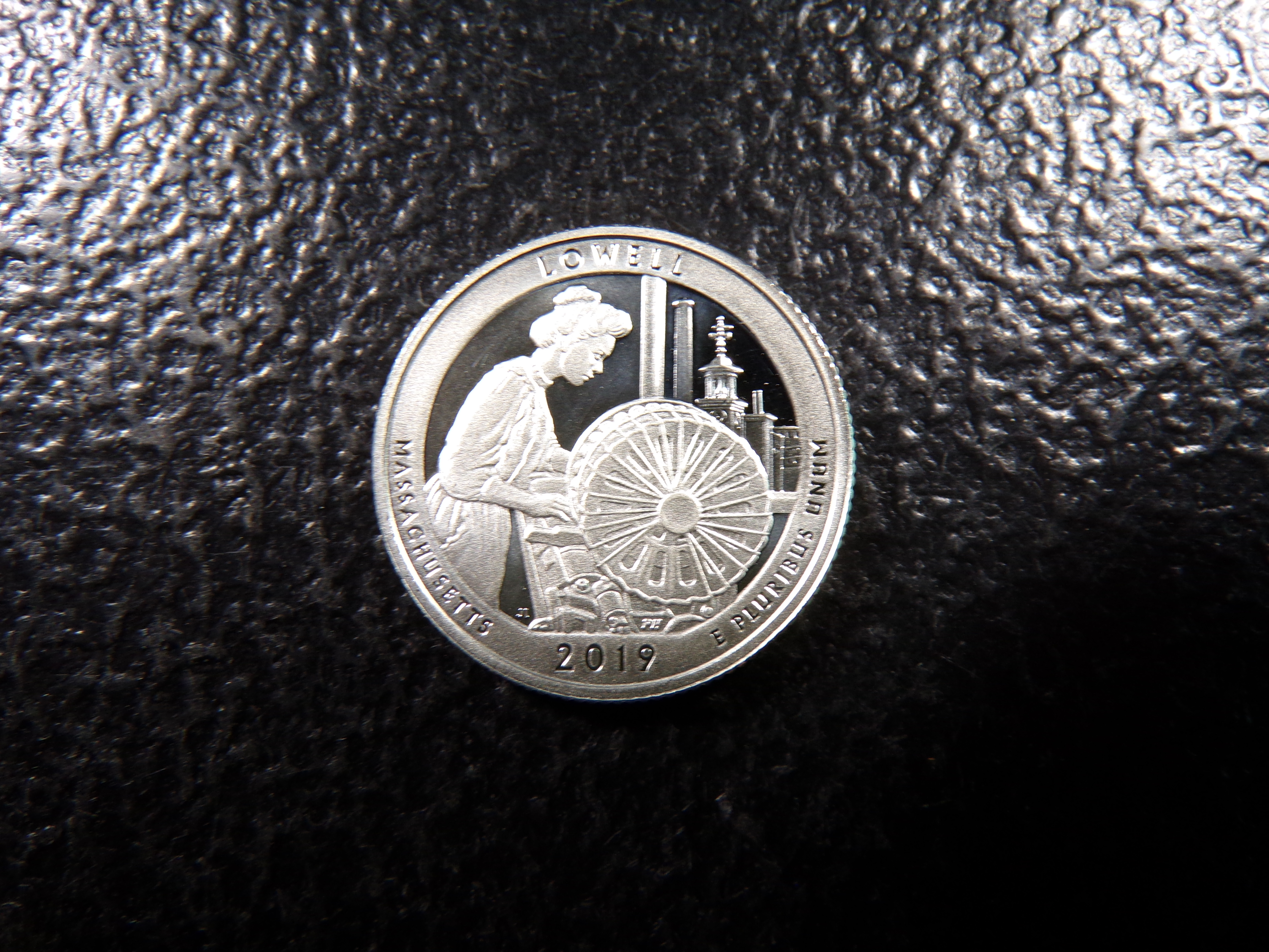2019-S LOWELL MASSACHUSETTS SILVER PROOF QUARTER