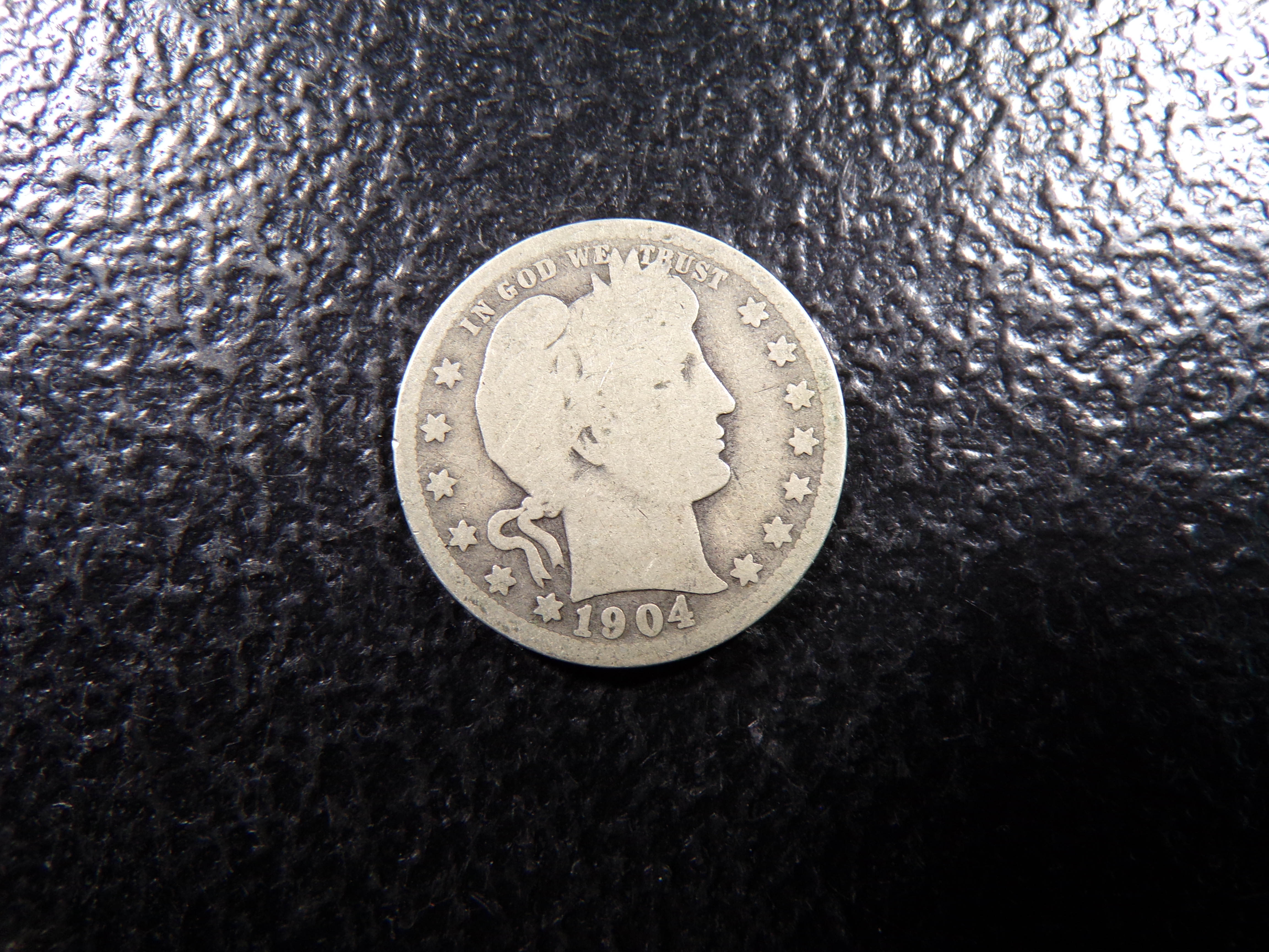 1904-O BARBER SILVER QUARTER
