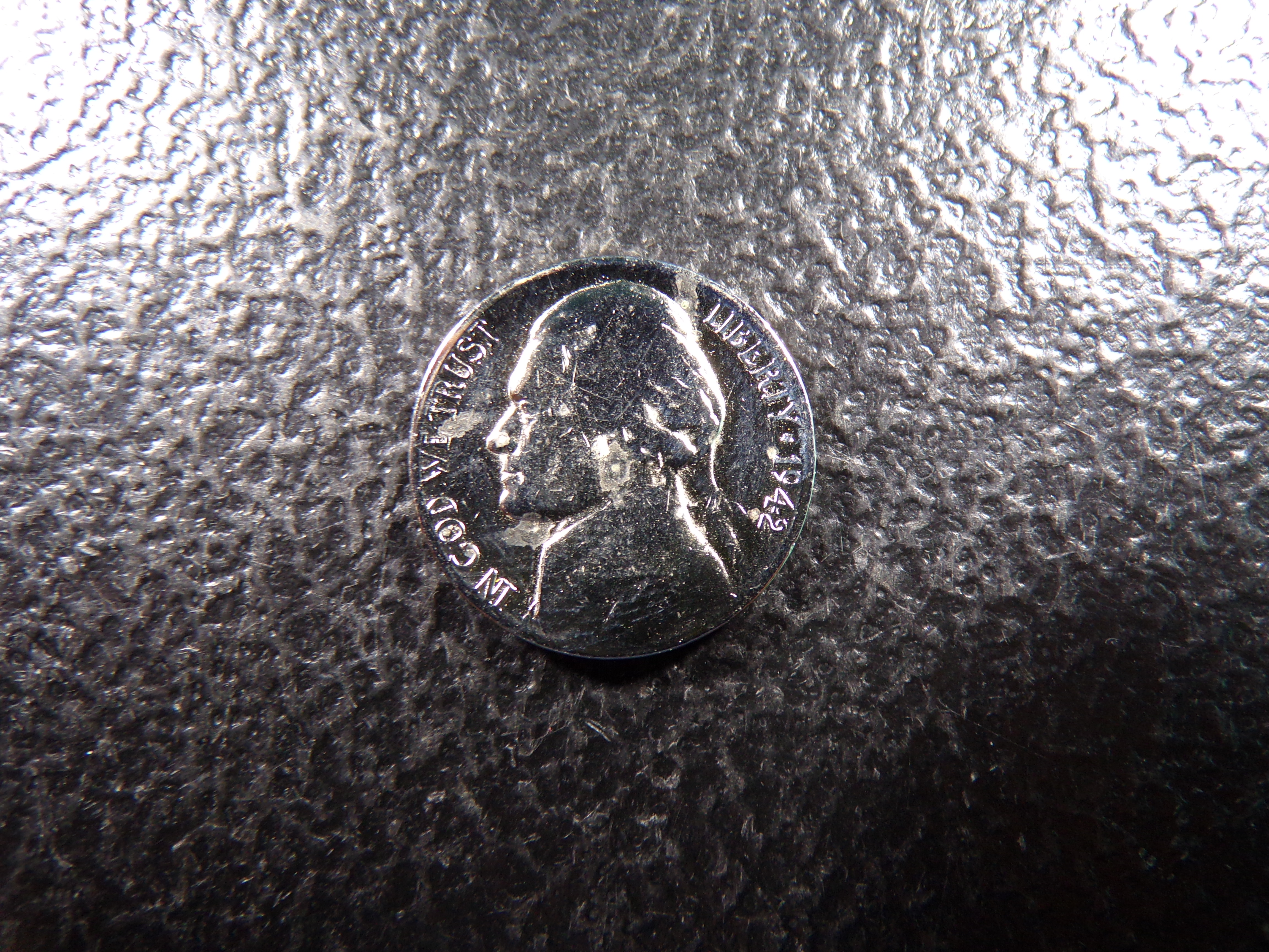 1942-S JEFFERSON SILVER WARTIME NICKEL