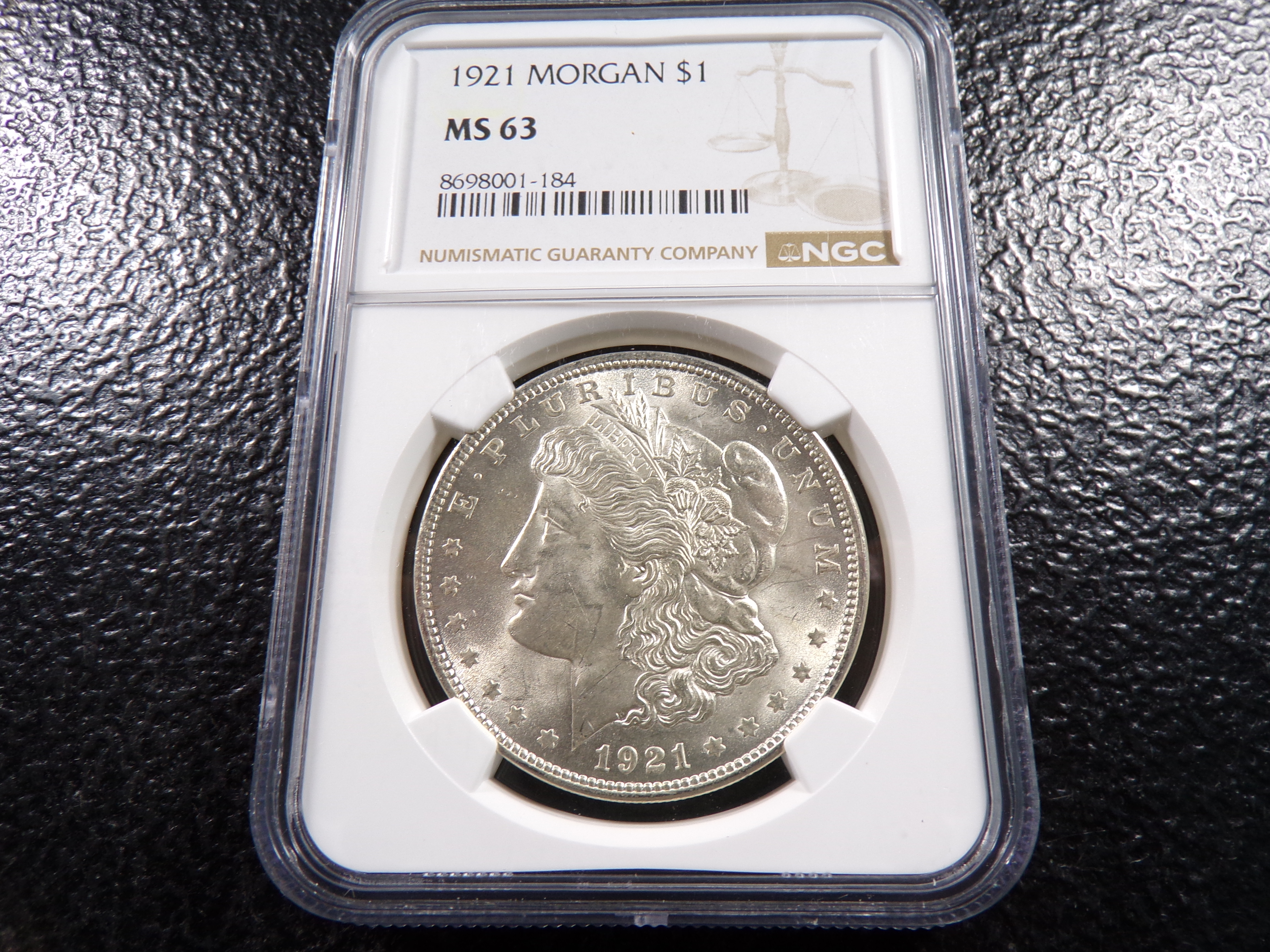 1921 NGC MS63 MORGAN SILVER DOLLAR