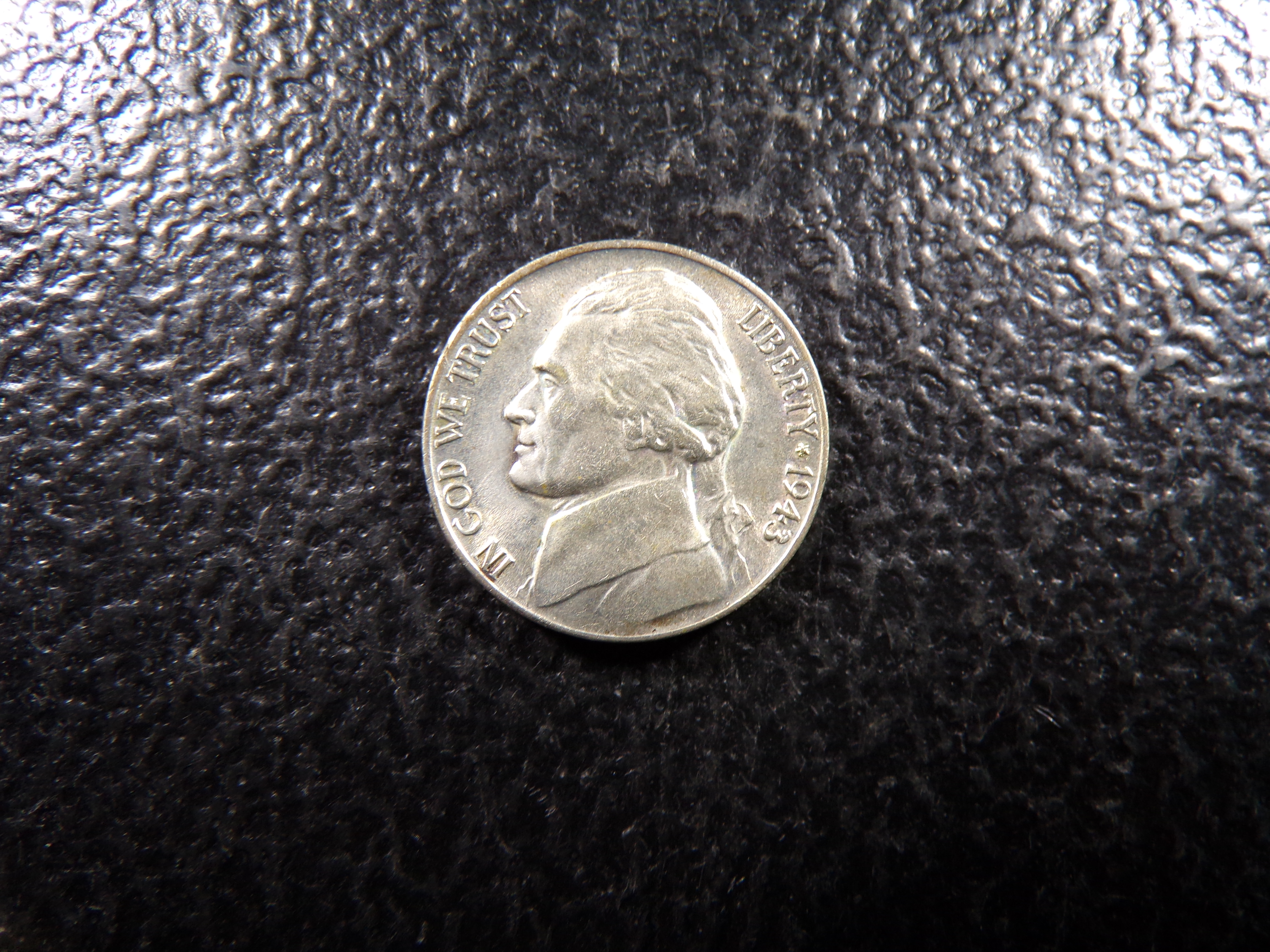 1943-P JEFFRSON SILVER WARTIME NICKEL