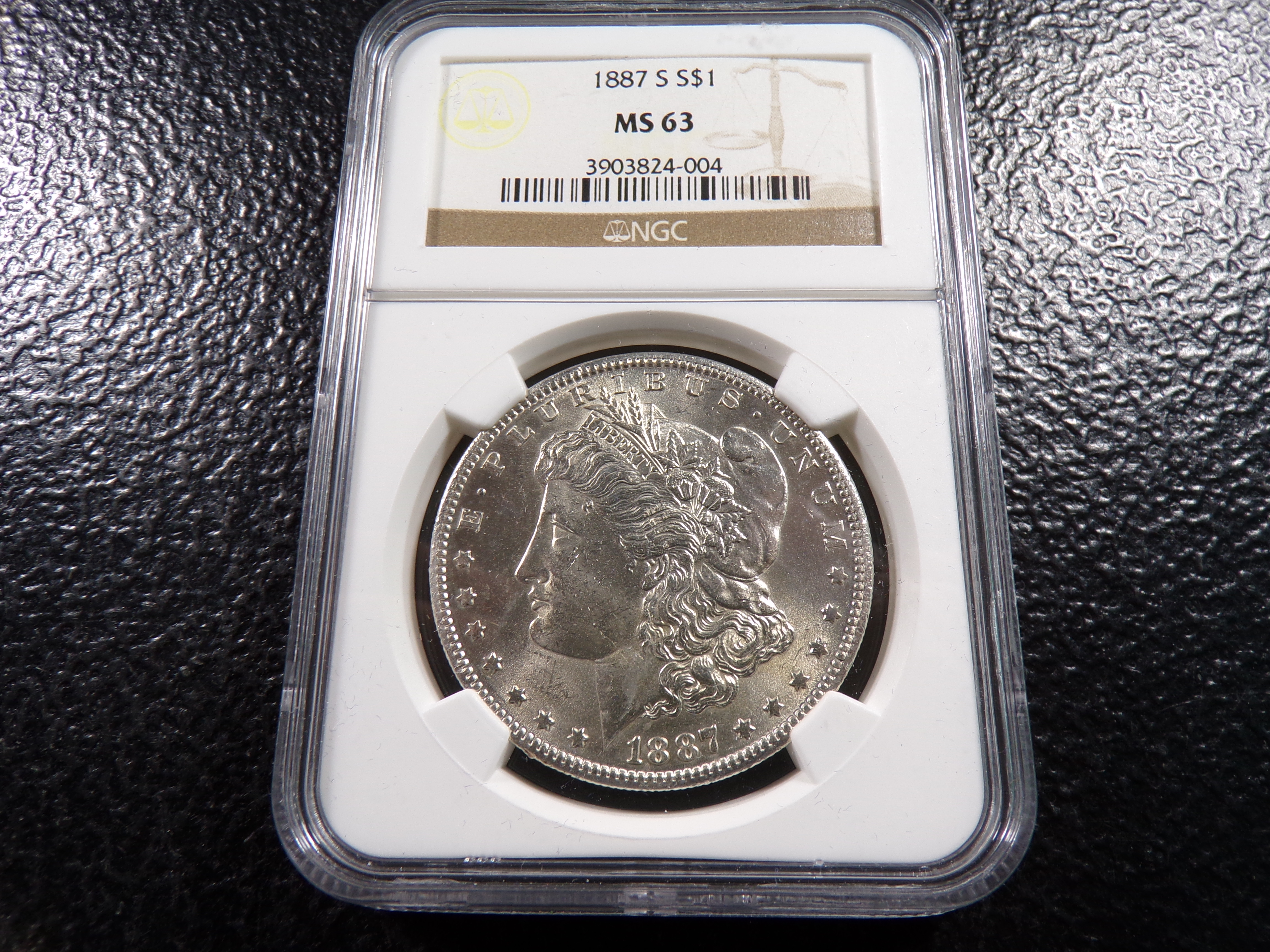 1887-S NGC MS63 MORGAN SILVER DOLLAR