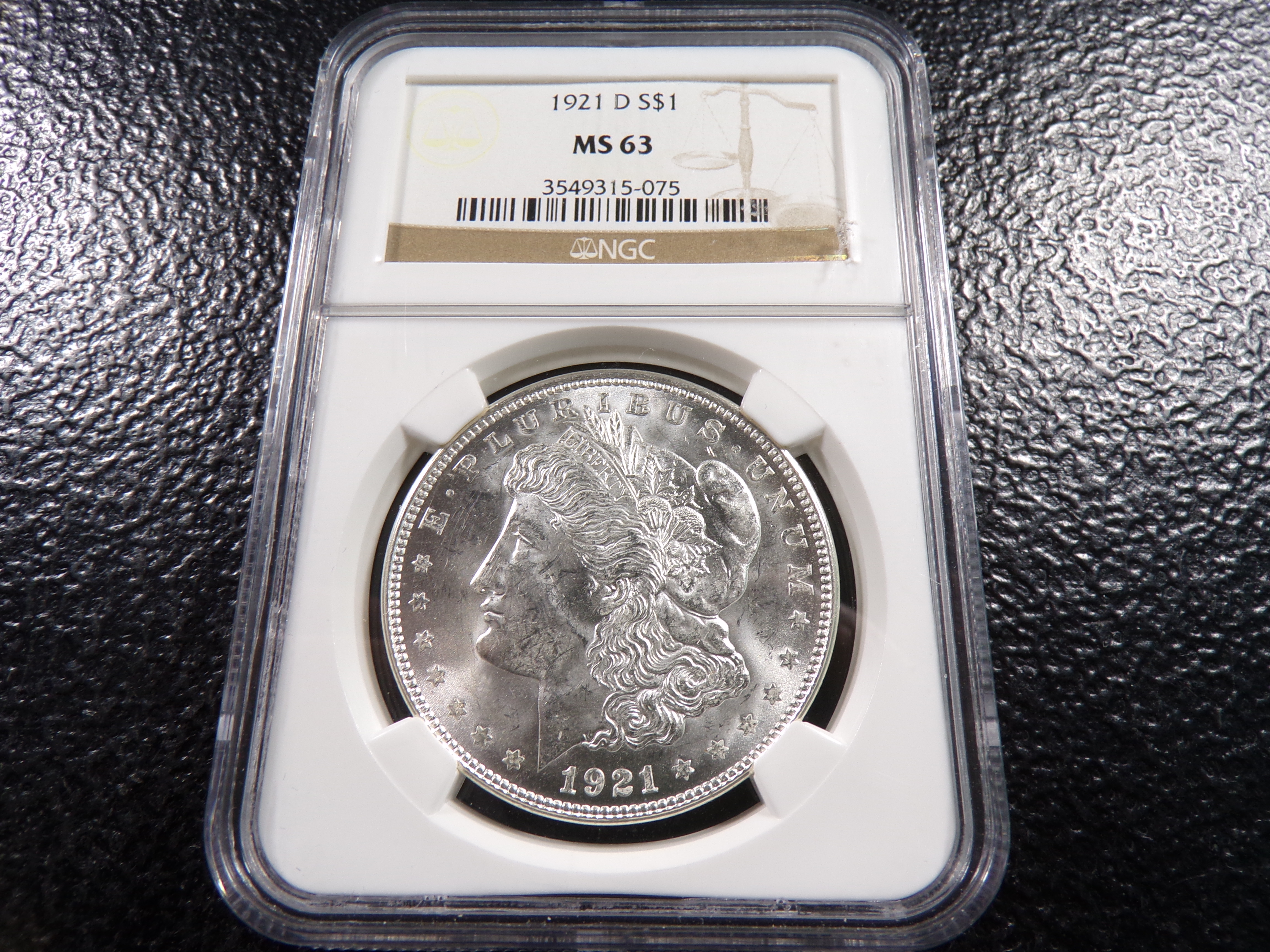 1921-D NGC MS63 MORGAN SILVER DOLLAR