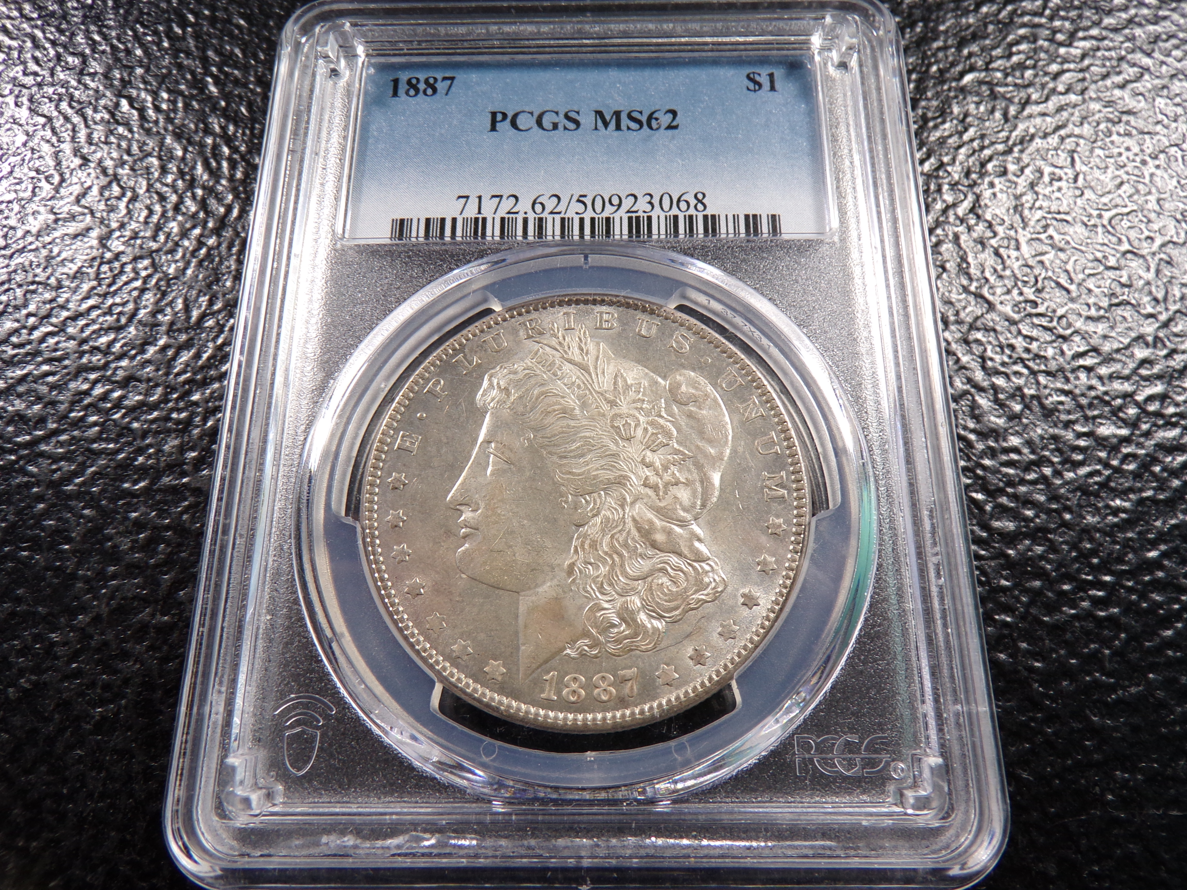 1887 PCGS MS62 MORGAN SILVER DOLLAR