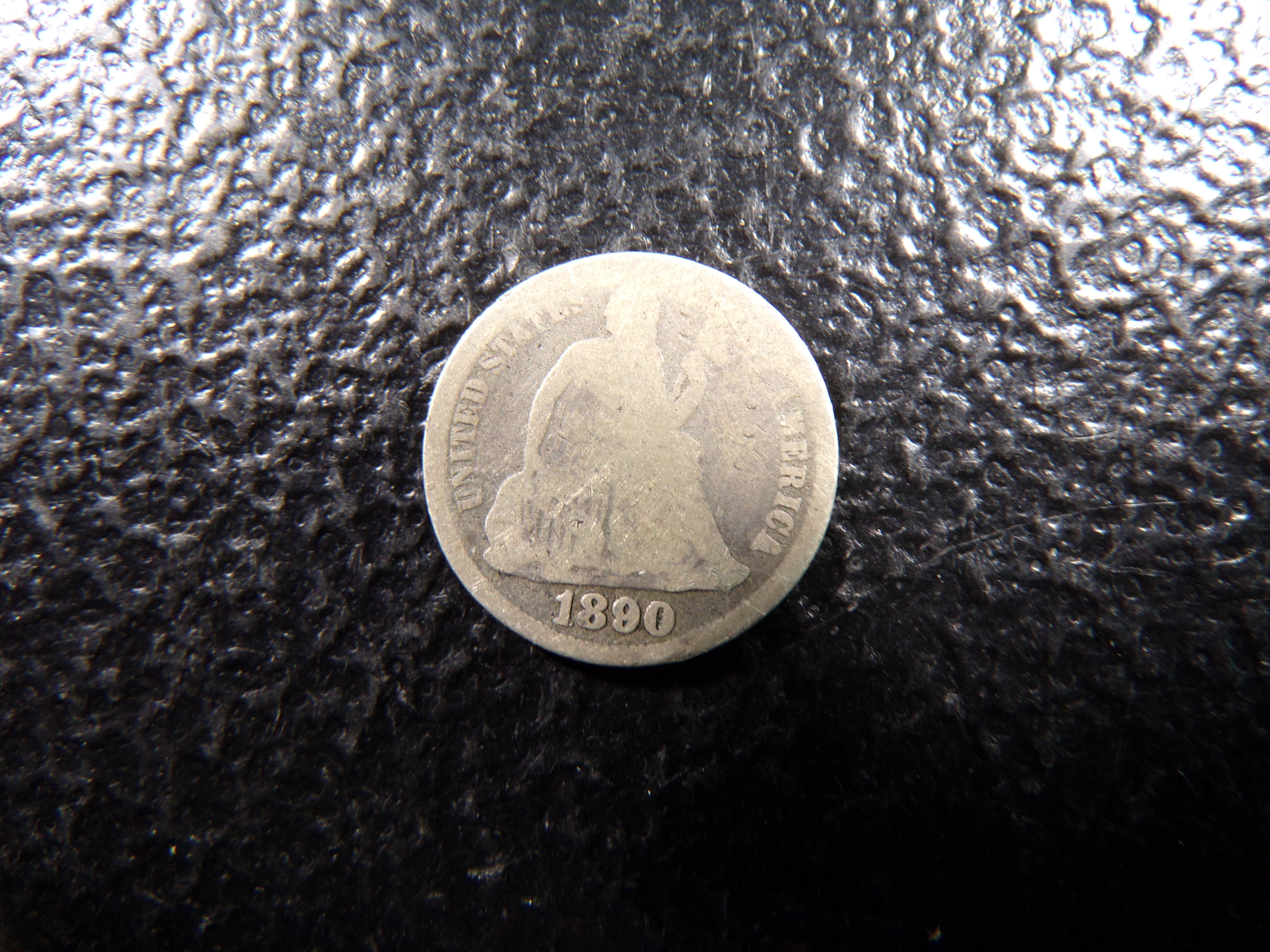 1890 SEATED LIBERTY SILVER DIME