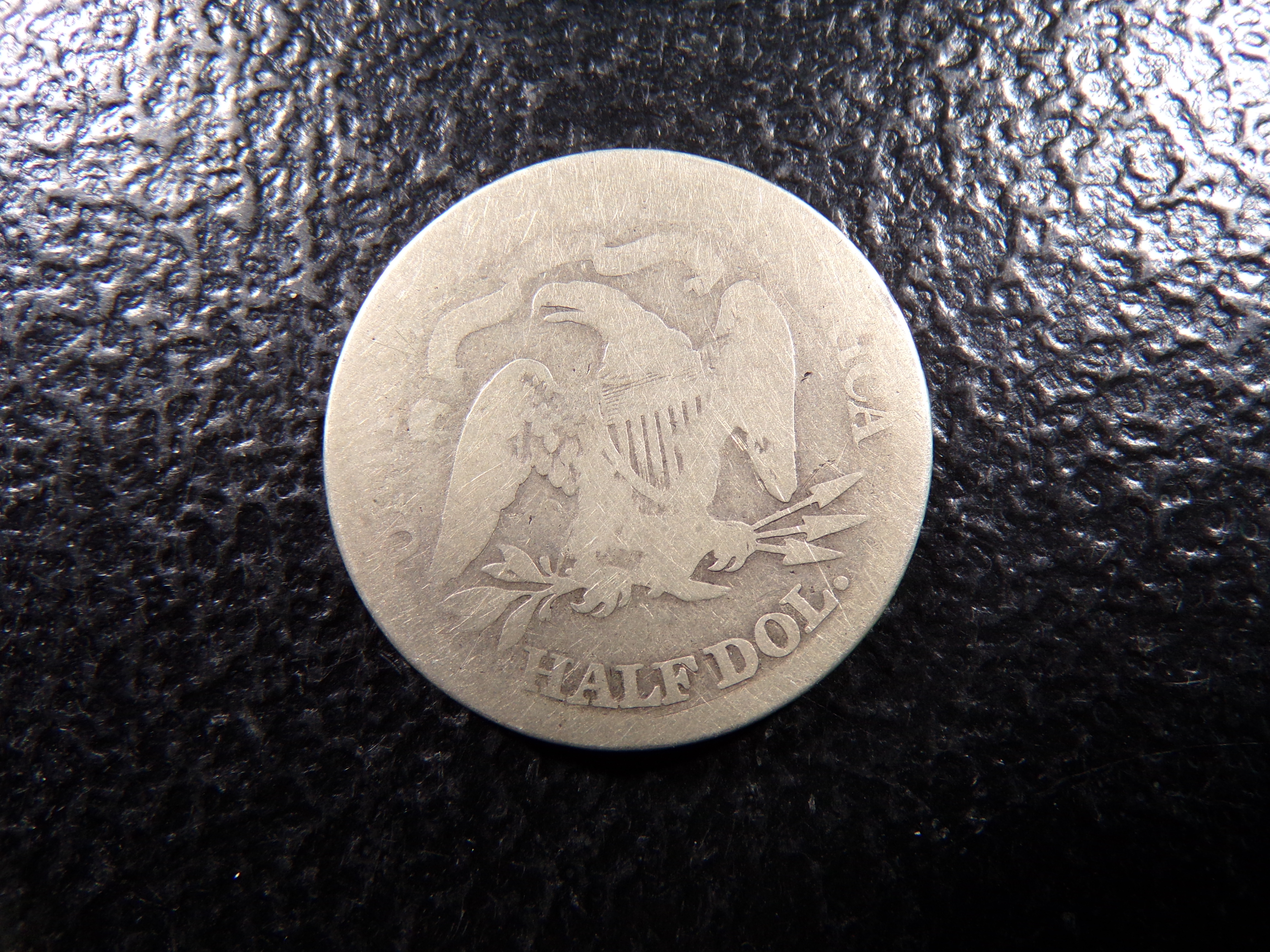 1867-S SEATED LIBERTY SILVER HALF DOLLAR