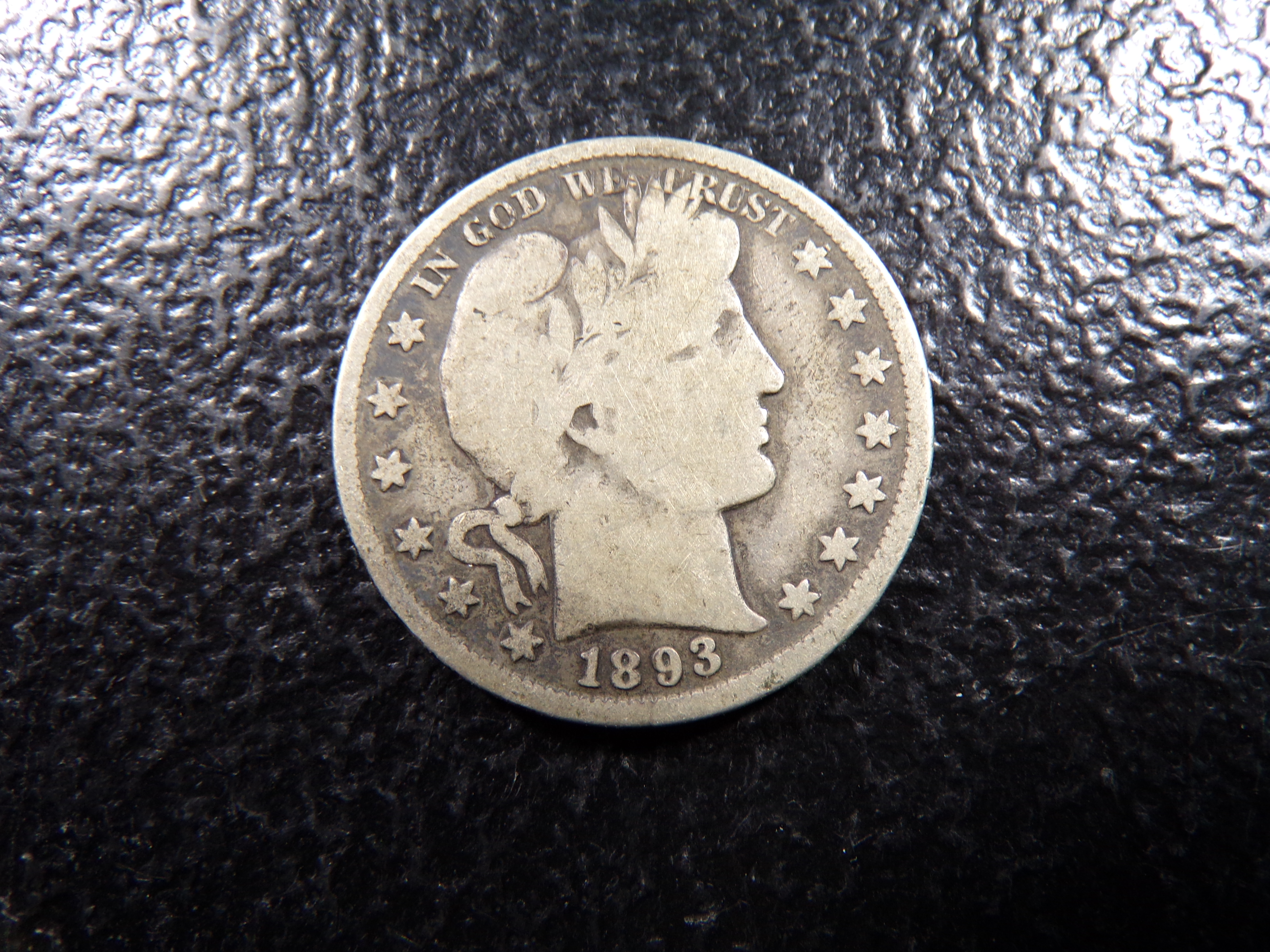 1893 BARBER SILVER HALF DOLLAR