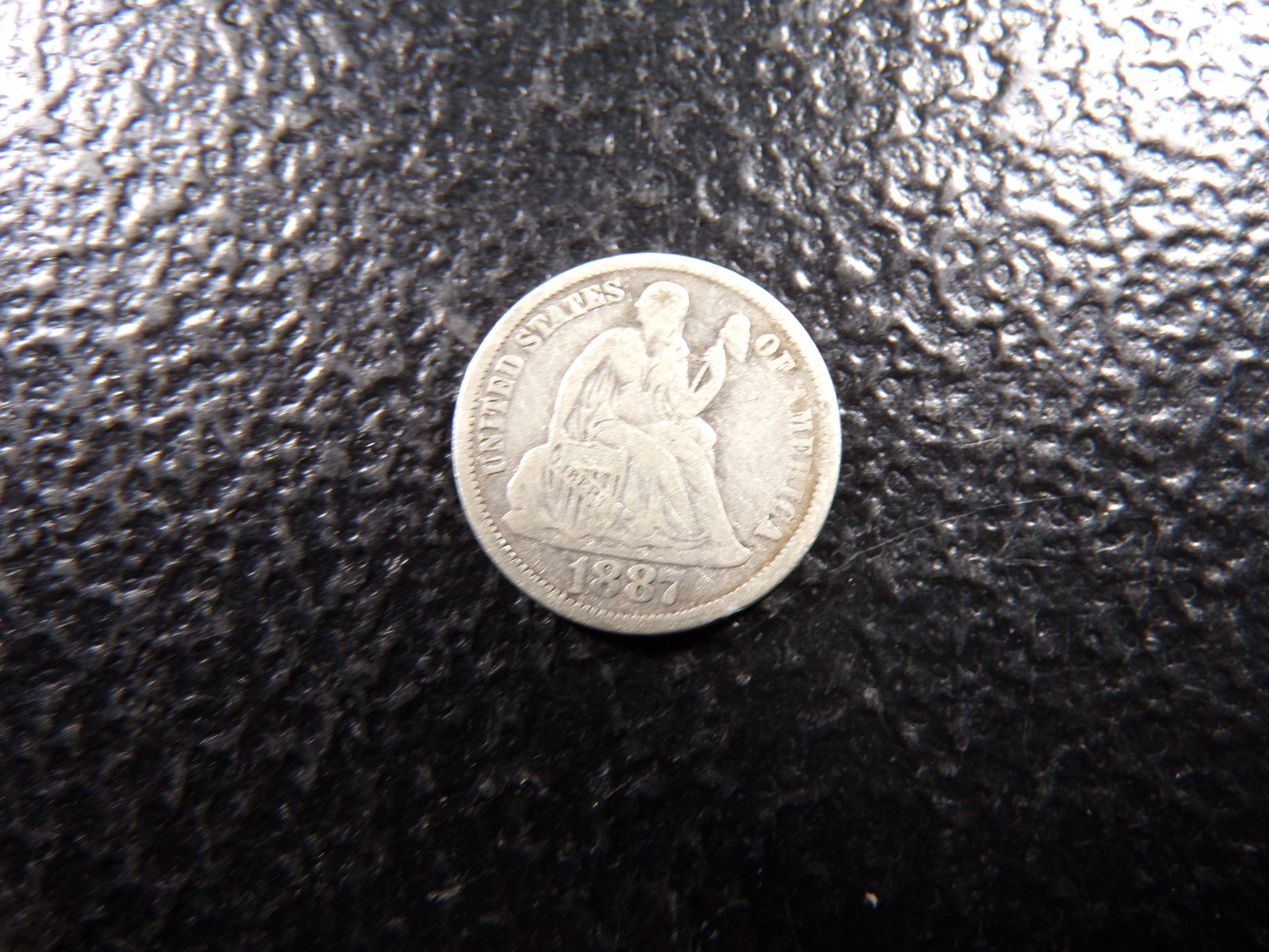 1887 SEATED LIBERTY SILVER DIME