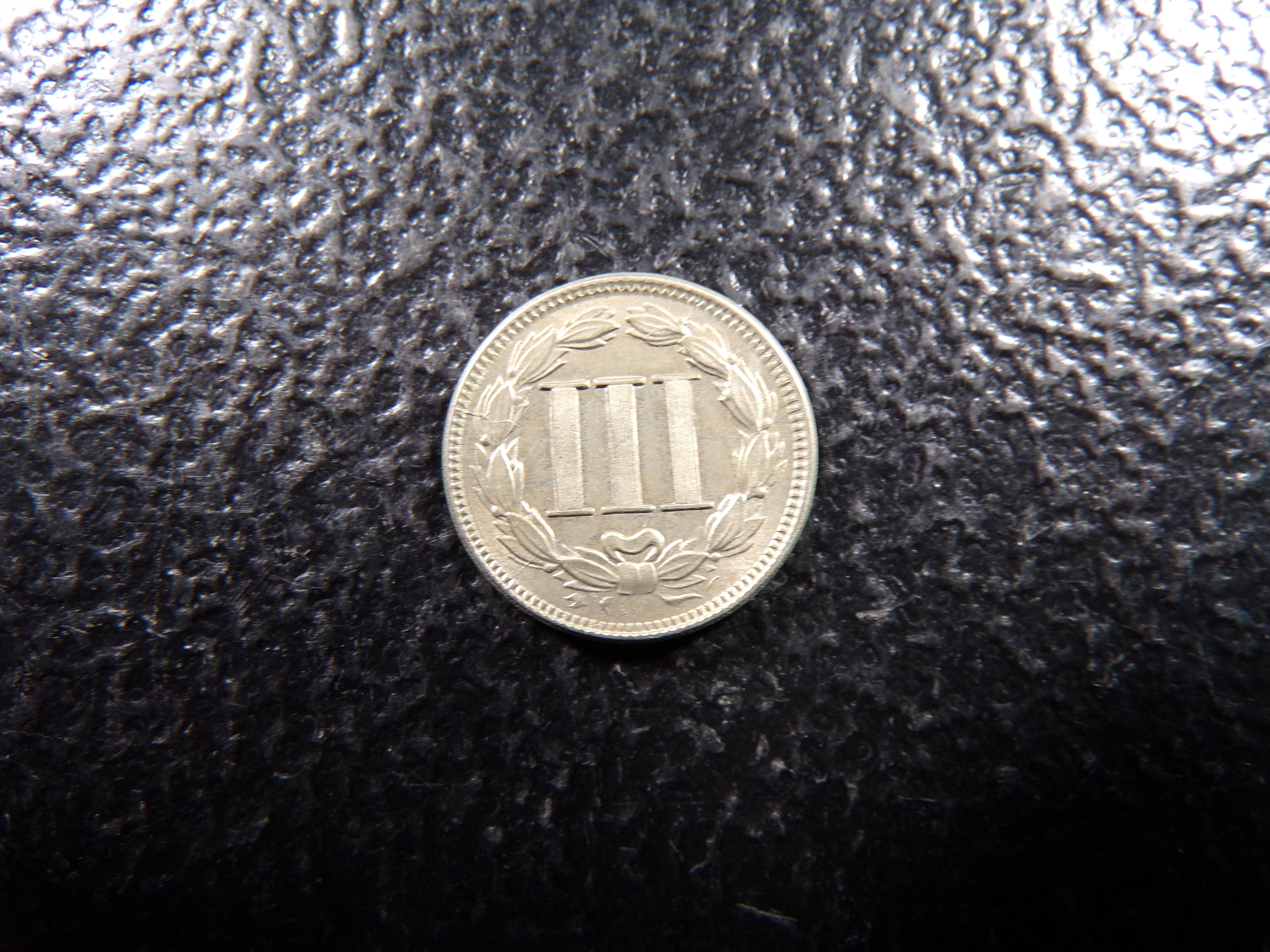 1865 HIGH GRADE THREE CENT NICKEL