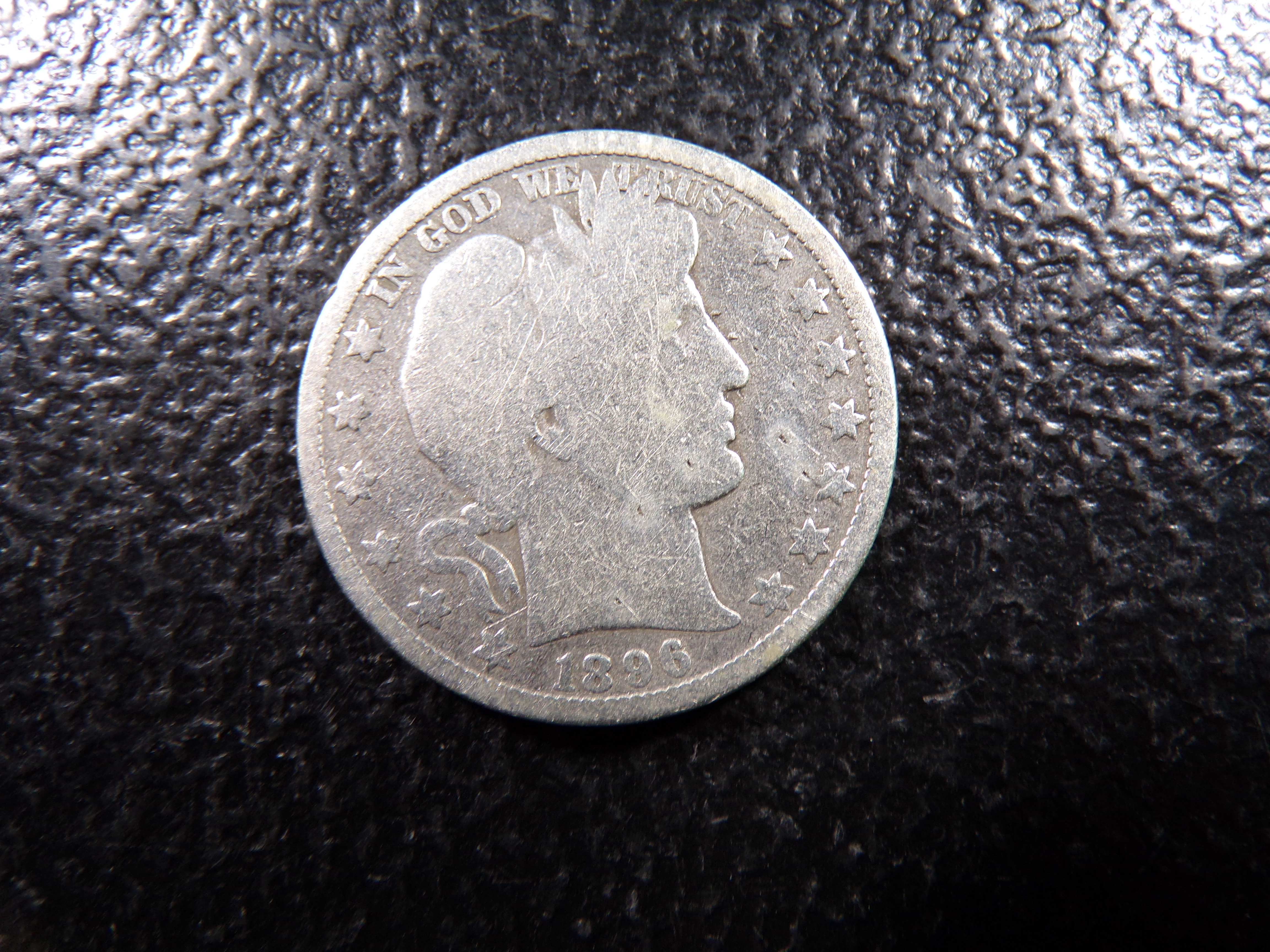 1896-O RARE DATE BARBER SILVER HALF DOLLAR
