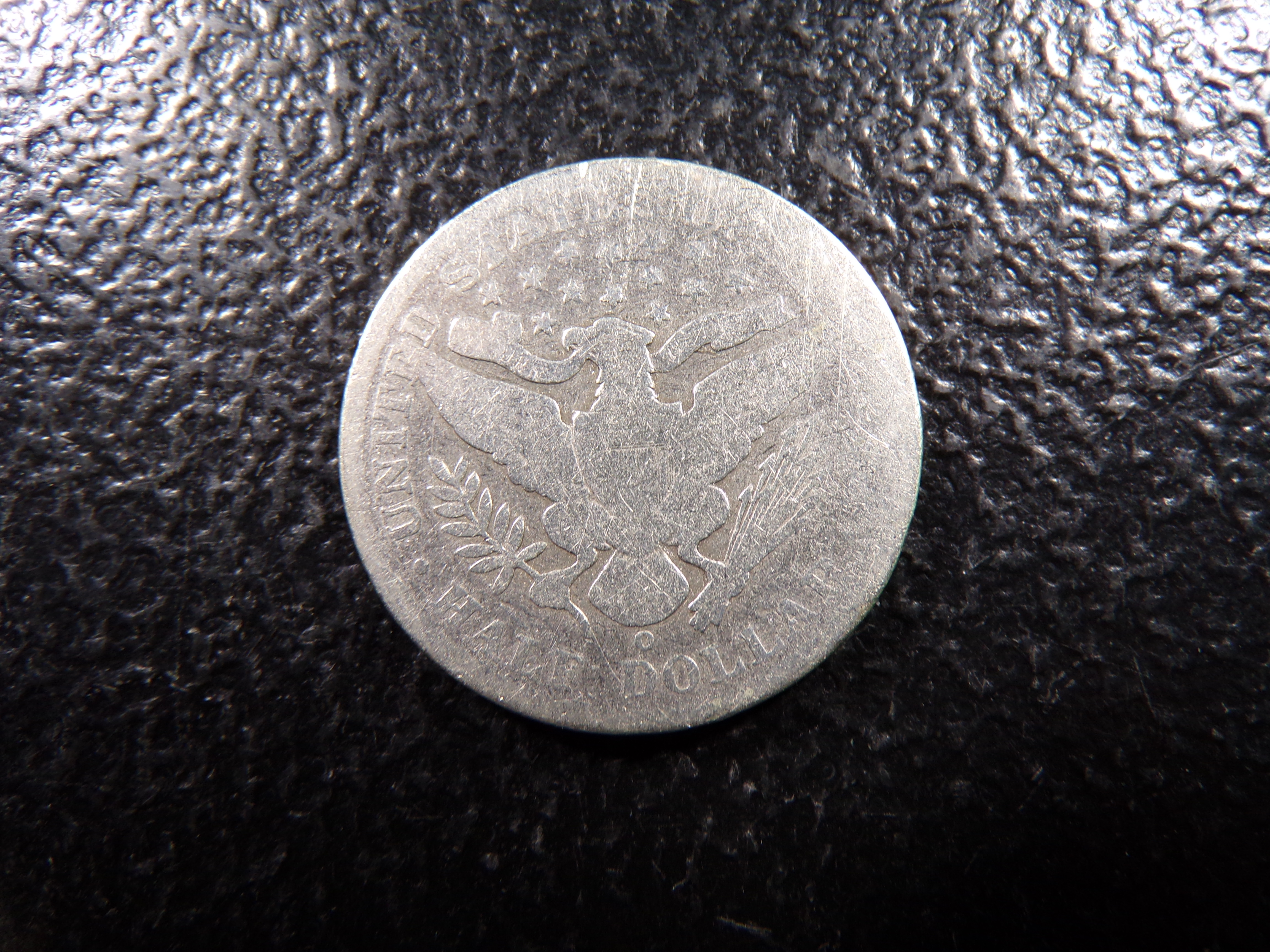 1896-O RARE DATE BARBER SILVER HALF DOLLAR