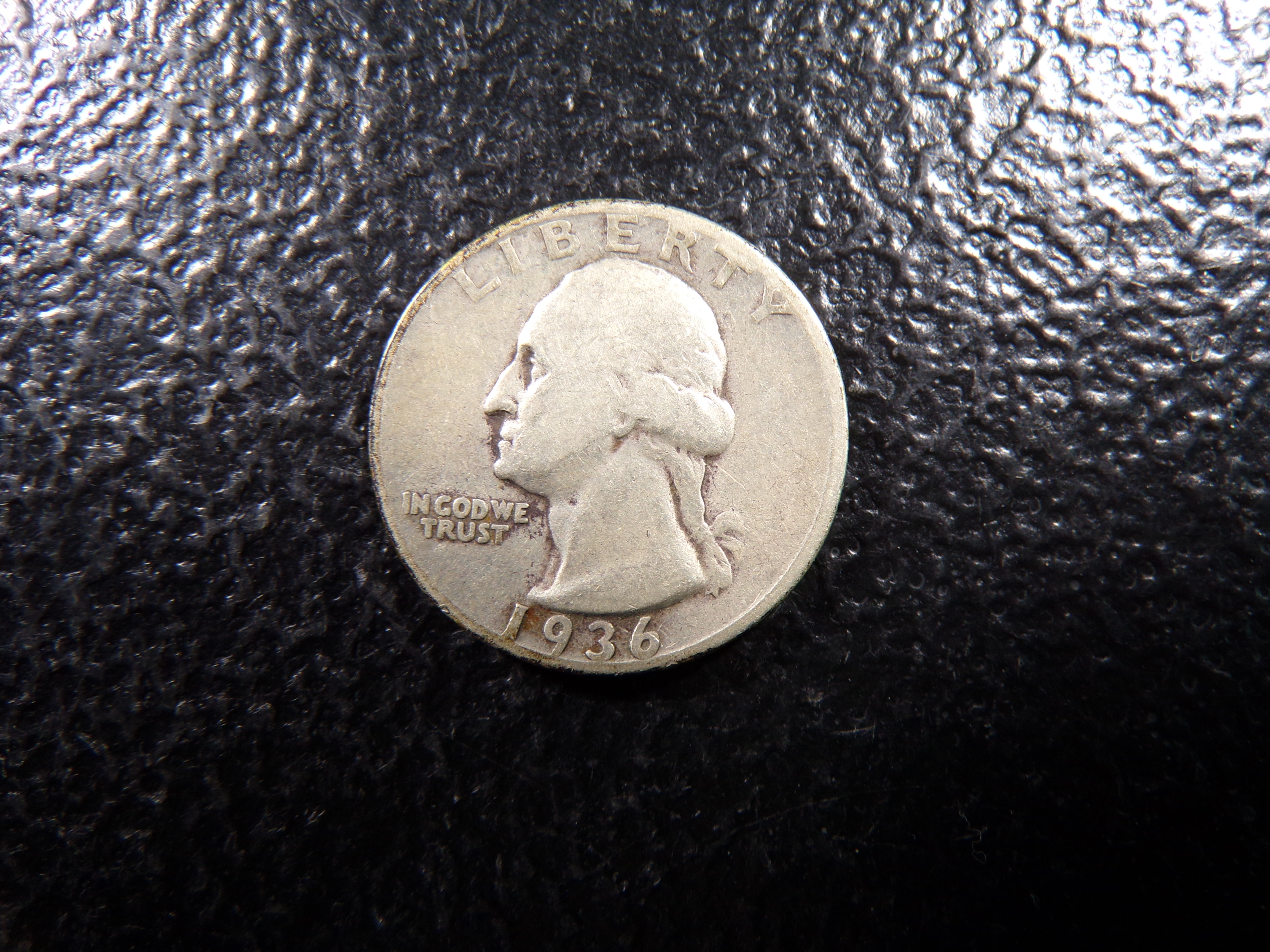 1936 WASHINGTON SILVER QUARTER
