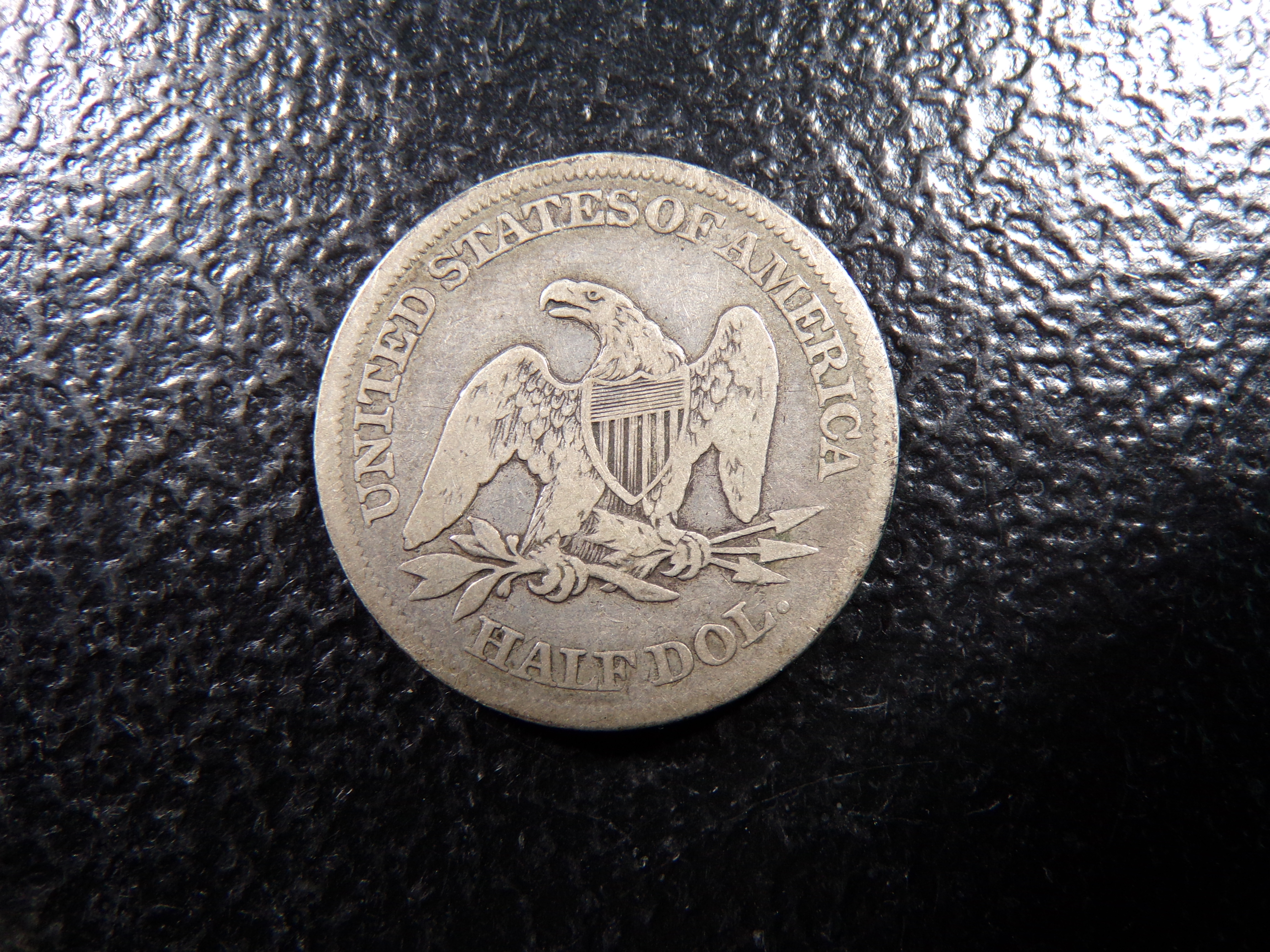 1861 SEATED LIBERTY SILVER HALF DOLLAR