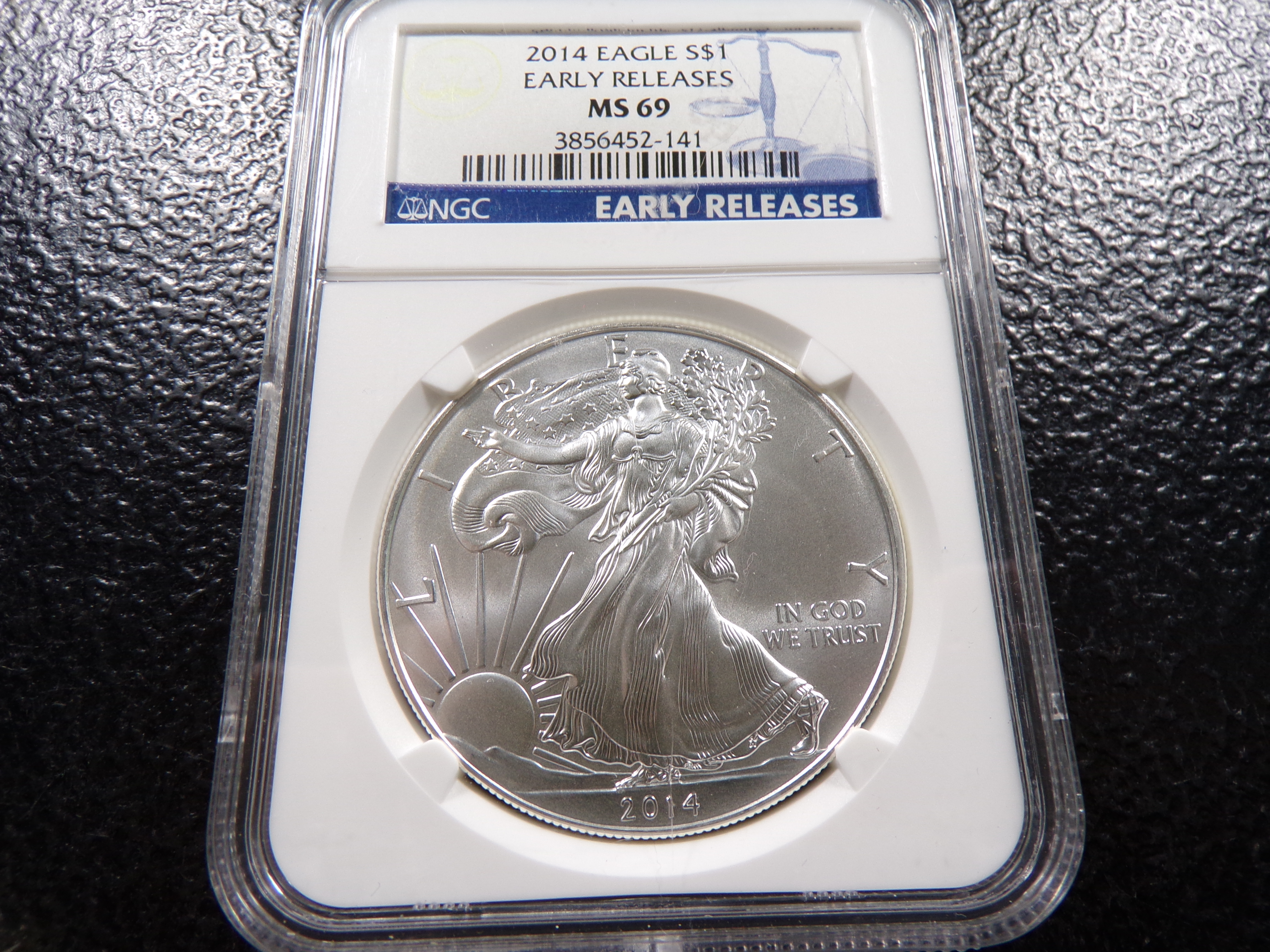2014 NGC MS69 EARLY RELEASES AMERICAN SILVER EAGLE DOLLAR