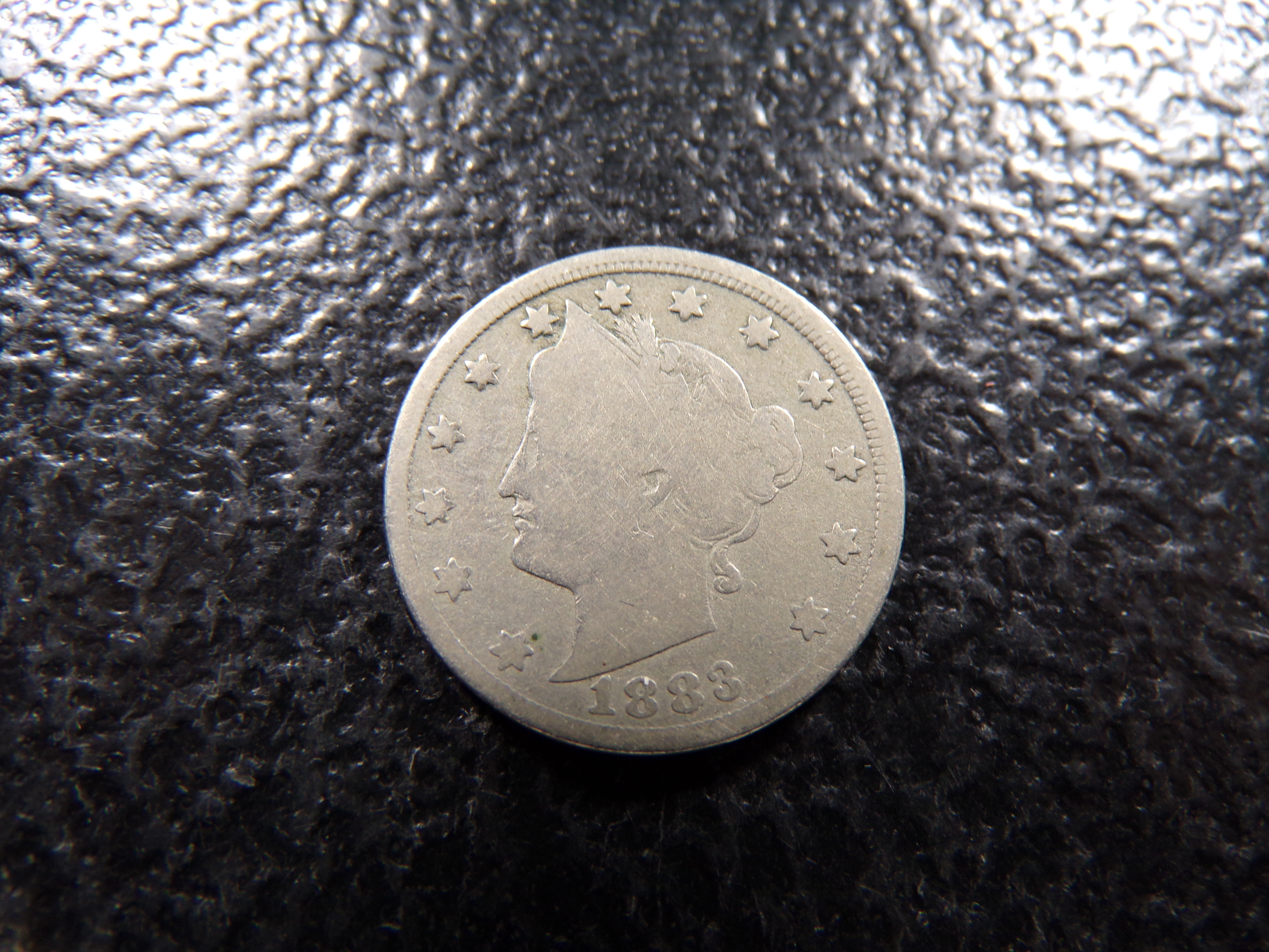 1883 WITH CENTS LIBERTY HEAD V NICKEL