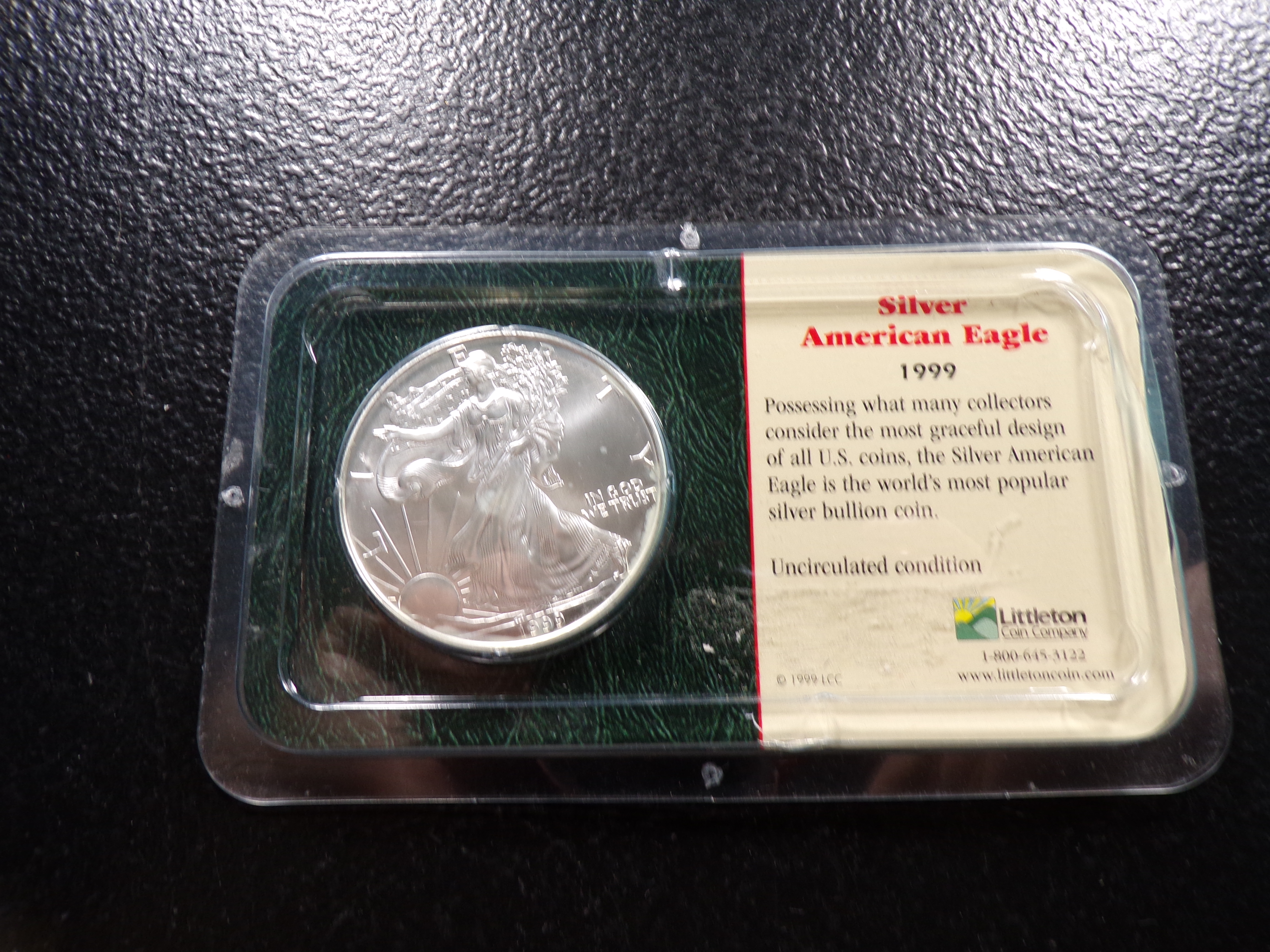 1999 AMERICAN SILVER EAGLE DOLLAR