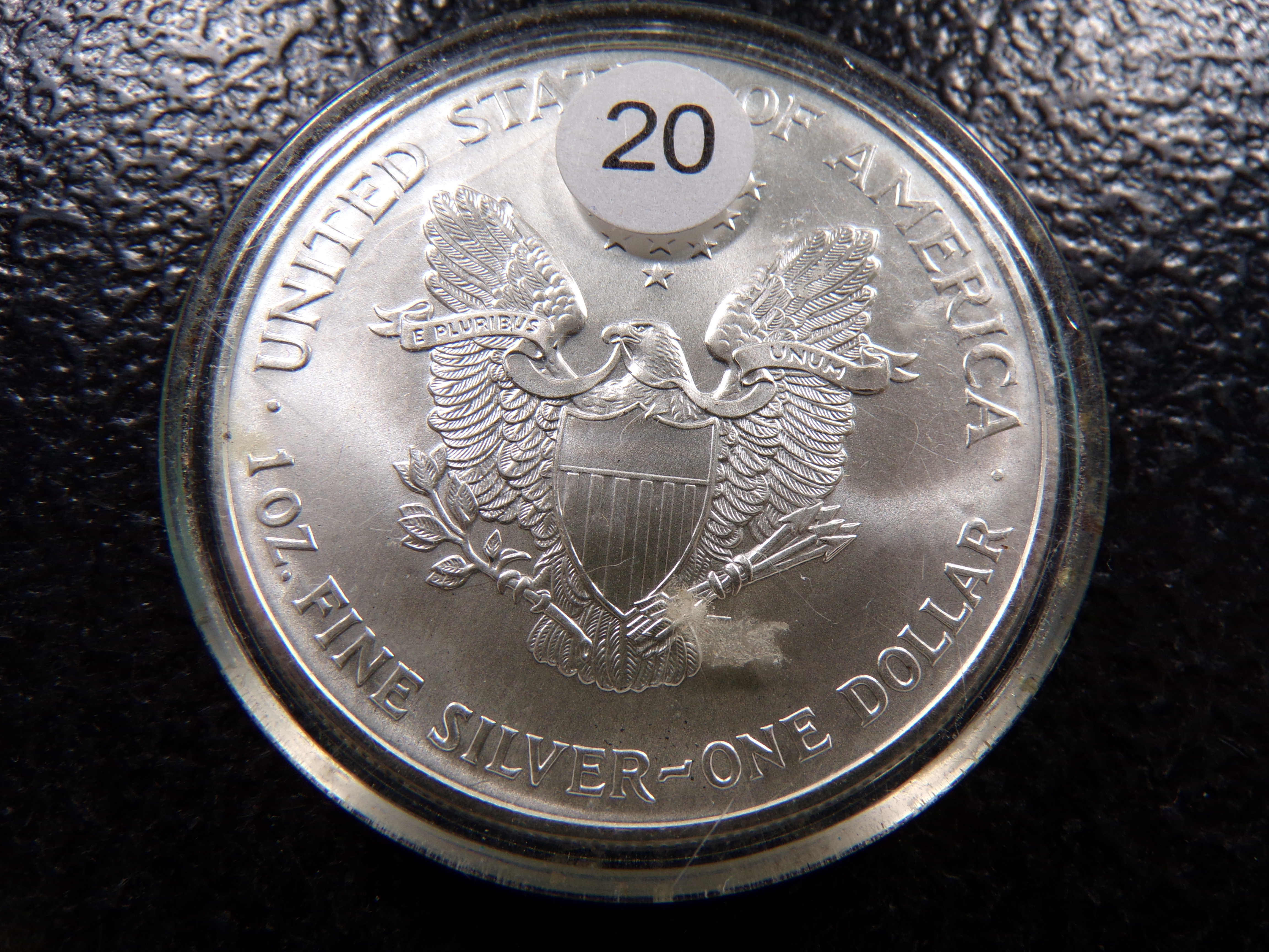 2000 COLOR ENHANCED AMERICAN SILVER EAGLE DOLLAR