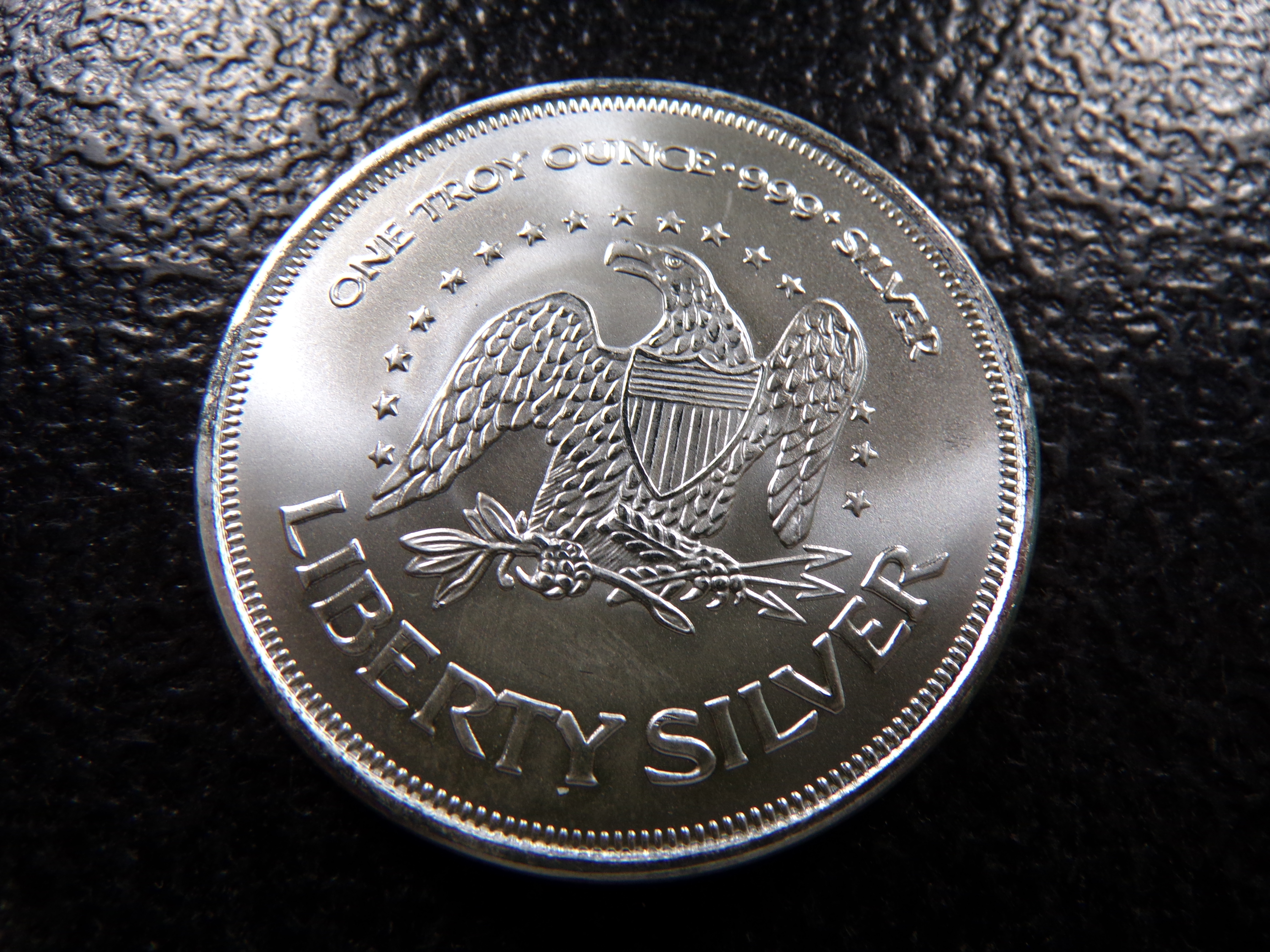 LIBERTY BELL 1 OUNCE 999+ PURE SILVER