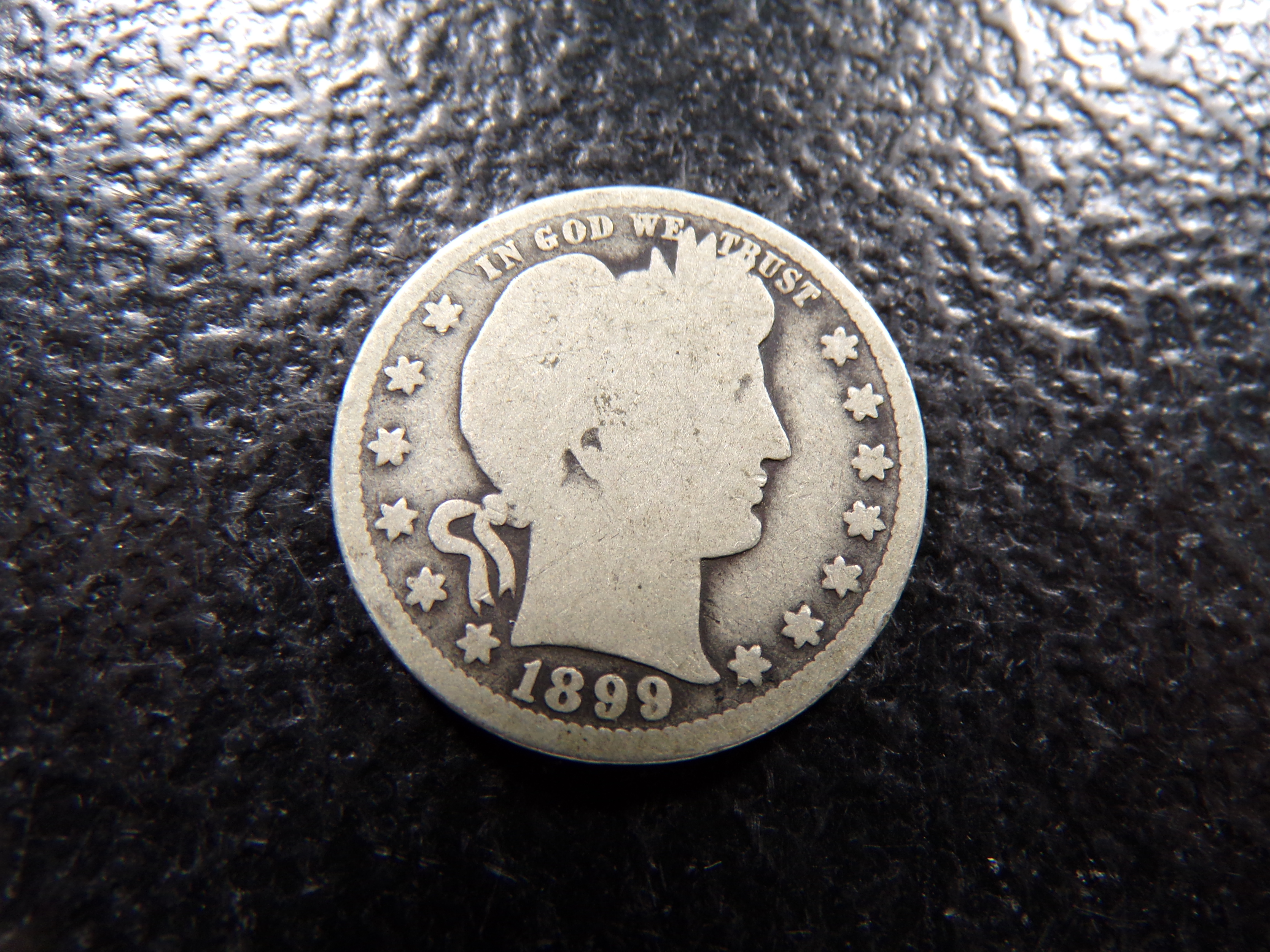 1899-O BARBER SILVER QUARTER