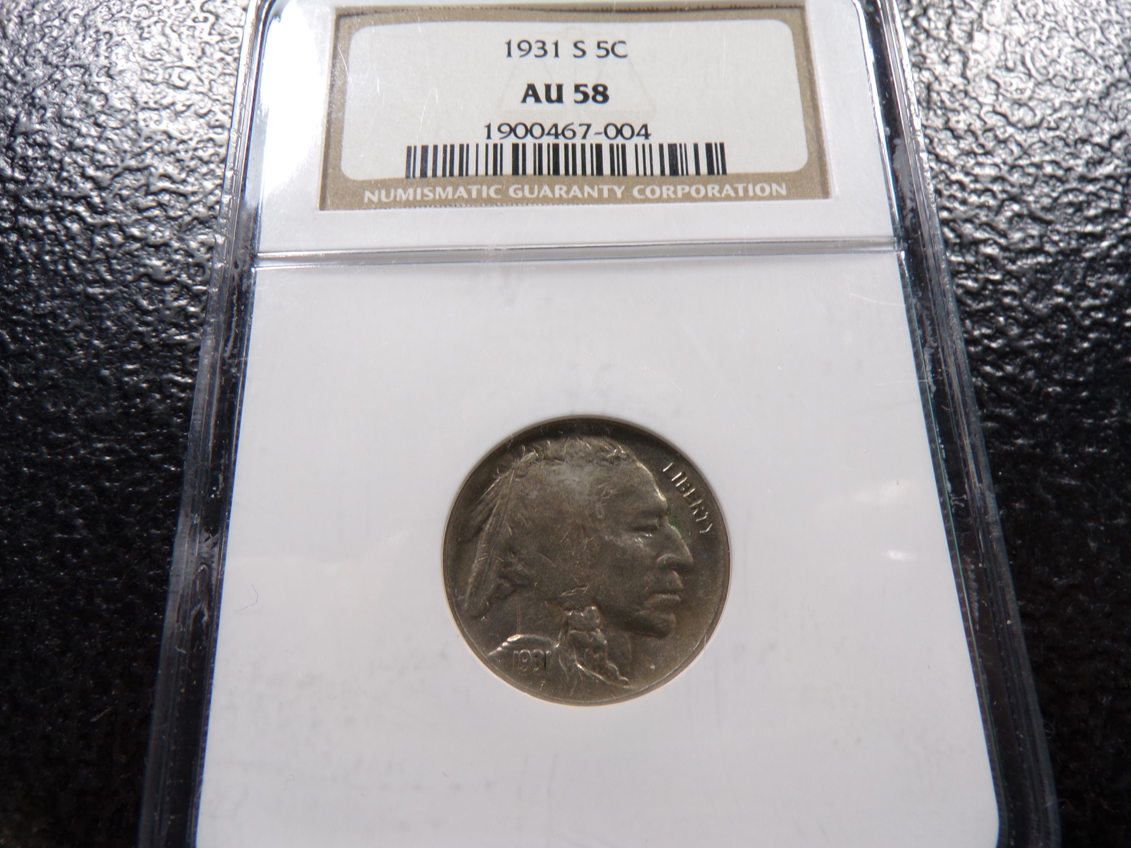 1931-S NGC AU58 INDIAN HEAD BUFFALO NICKEL