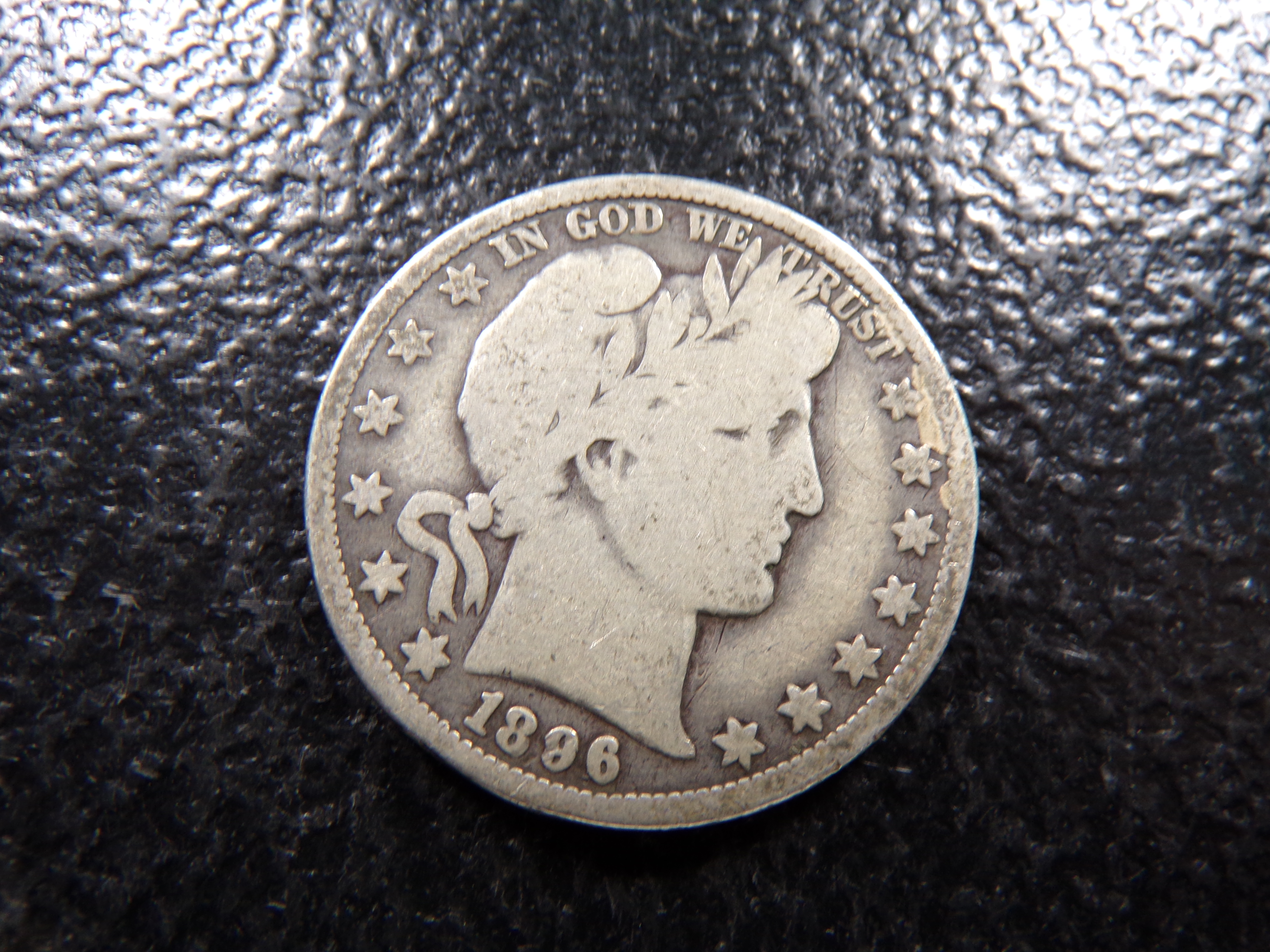 1896-O KEY DATE BARBER SILVER HALF DOLLAR
