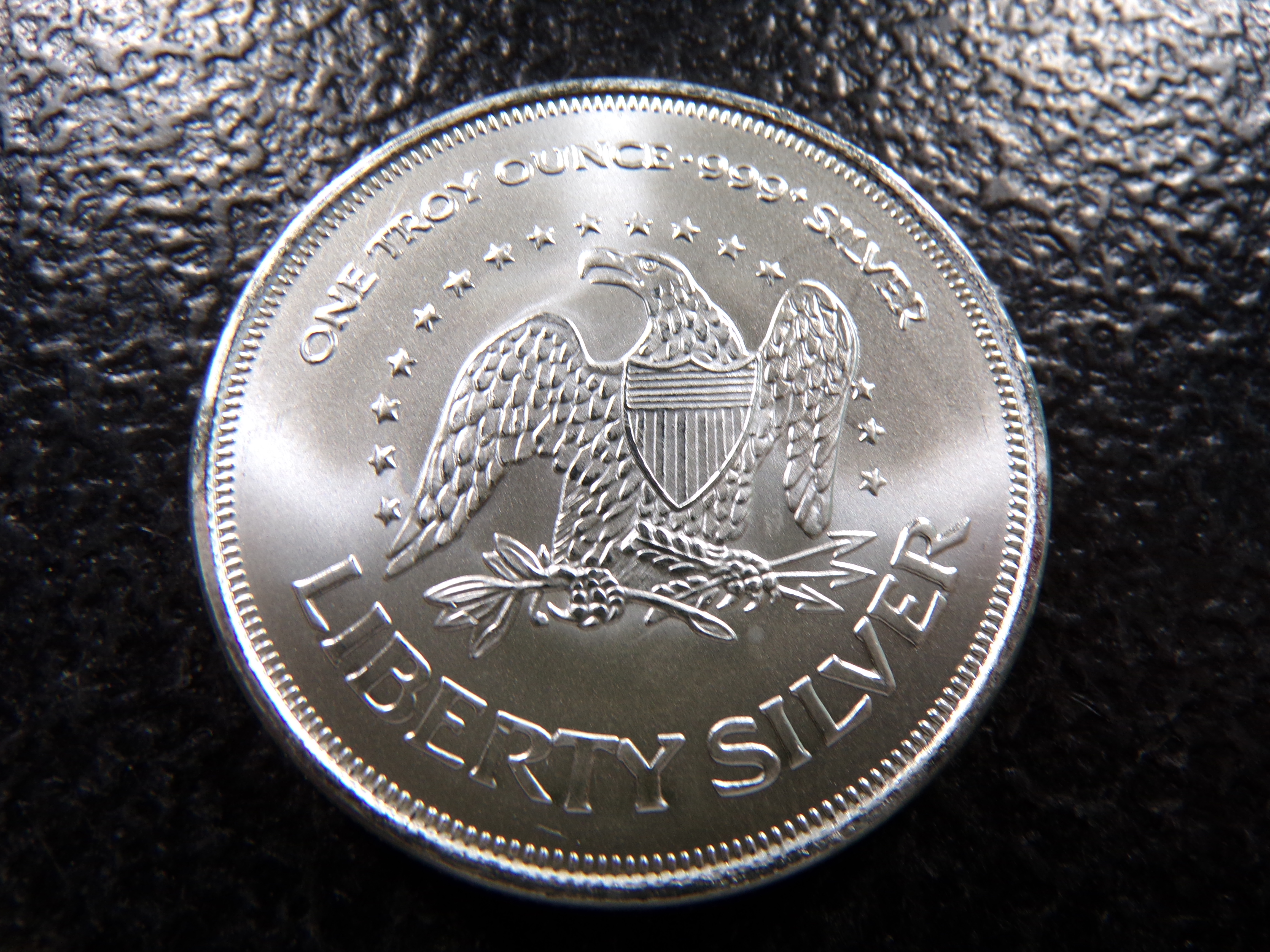 LIBERTY BELL 1 OUNCE 999+ PURE SILVER