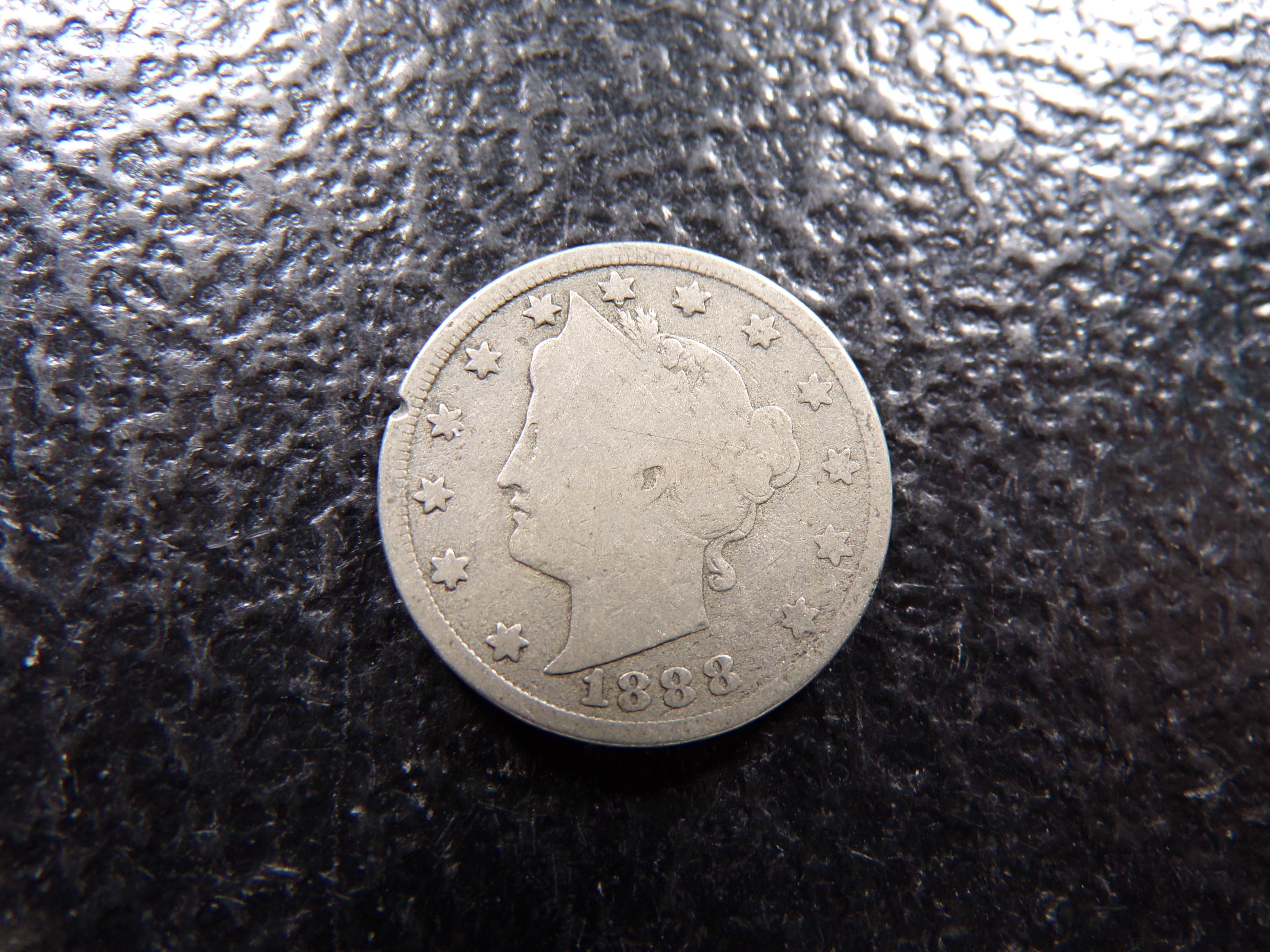 1888 LIBERTY HEAD V NICKEL