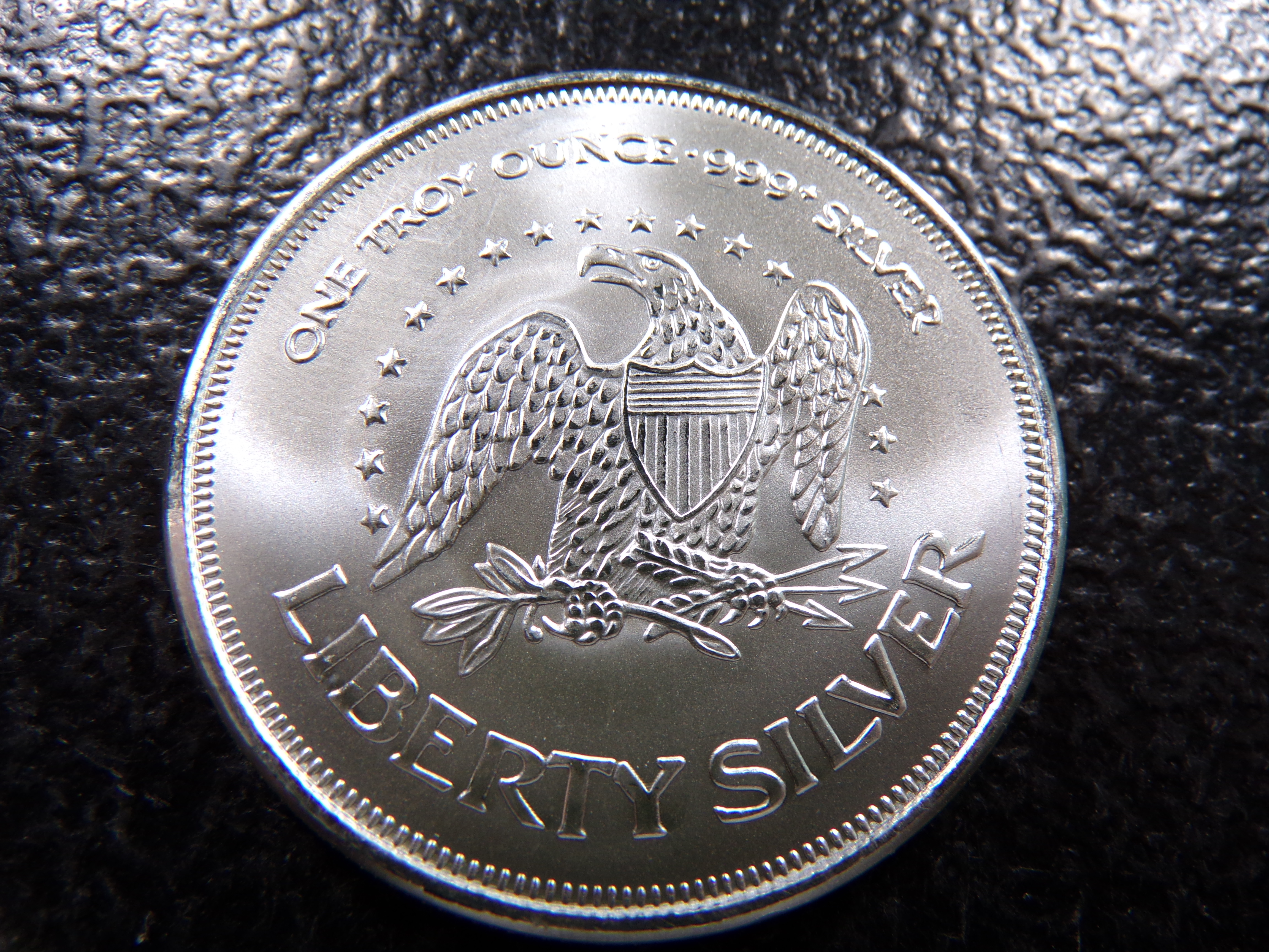 LIBERTY BELL 1 OUNCE 999+ PURE SILVER