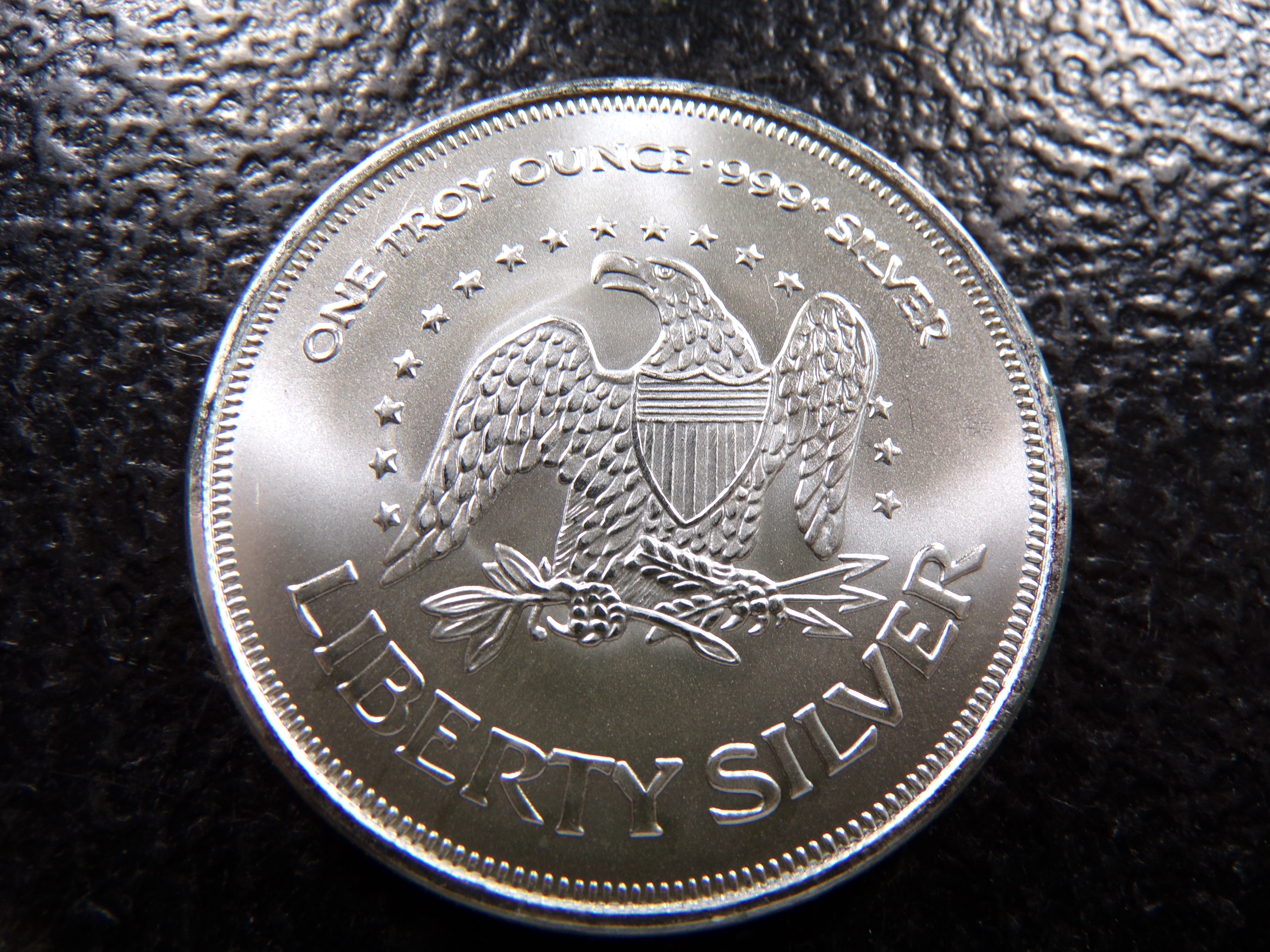 LIBERTY BELL 1 OUNCE 999+ PURE SILVER