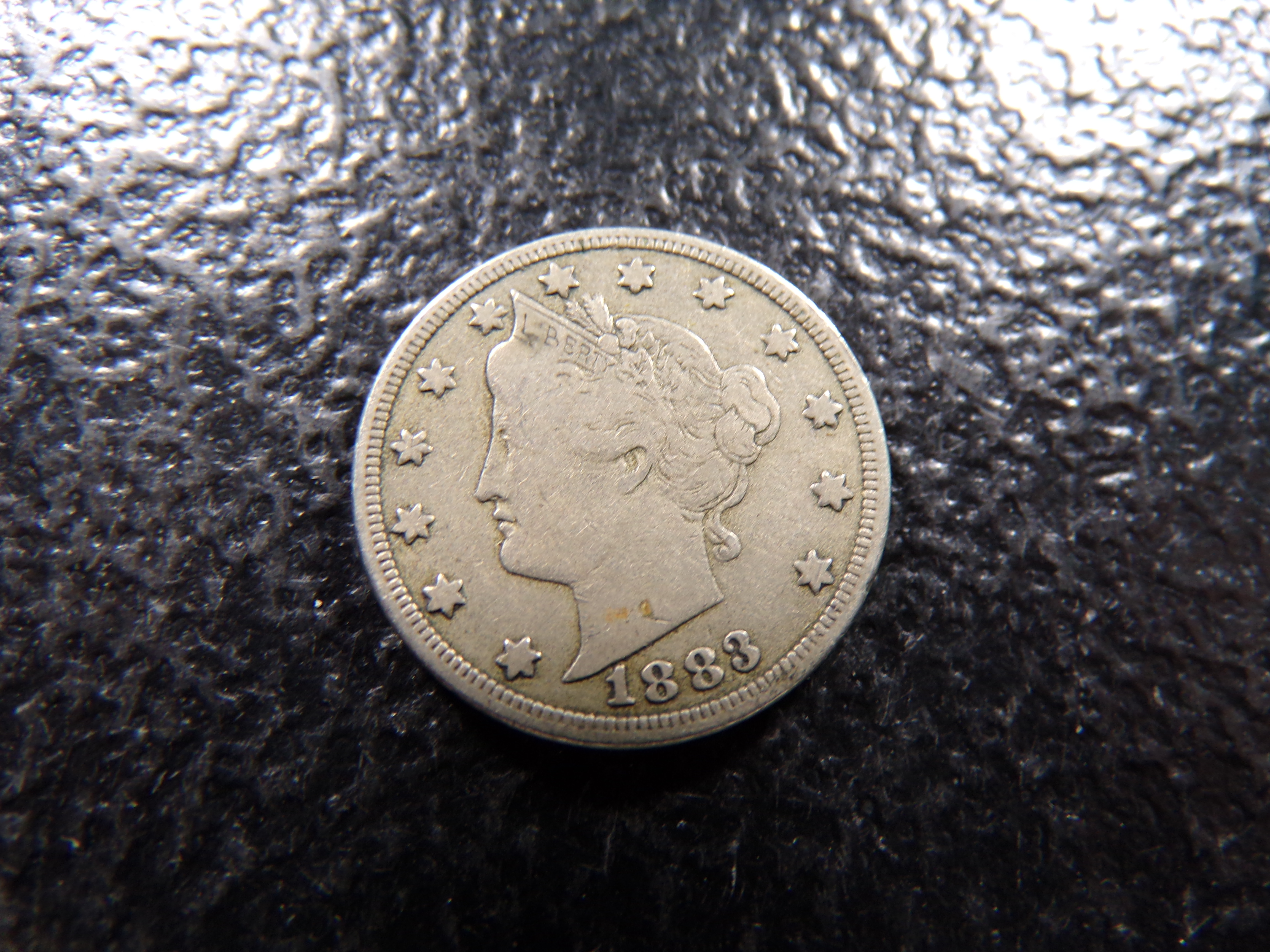 1883 WITH CENTS LIBERTY HEAD V NICKEL