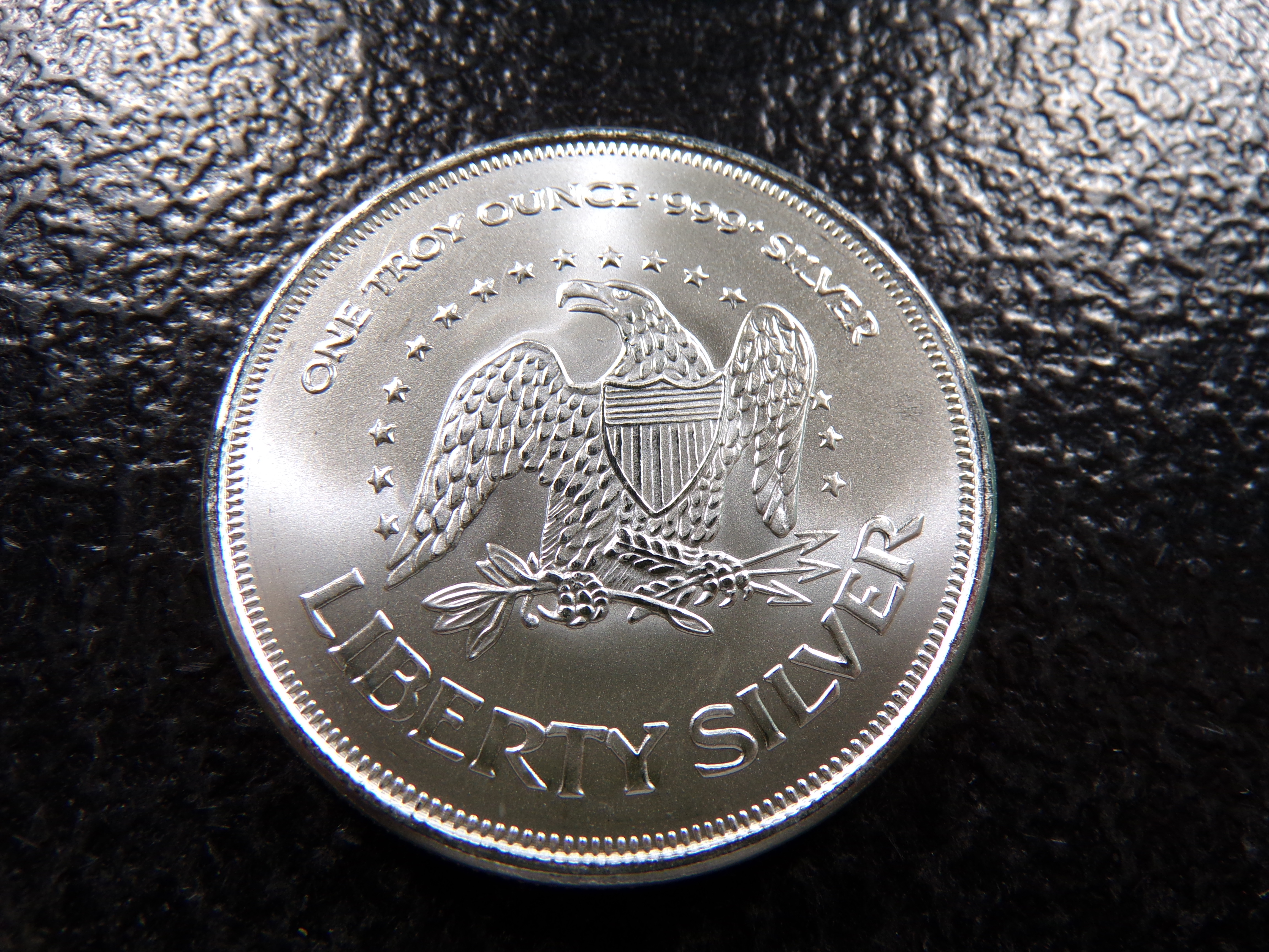 LIBERTY BELL 1 OUNCE 999+ PURE SILVER