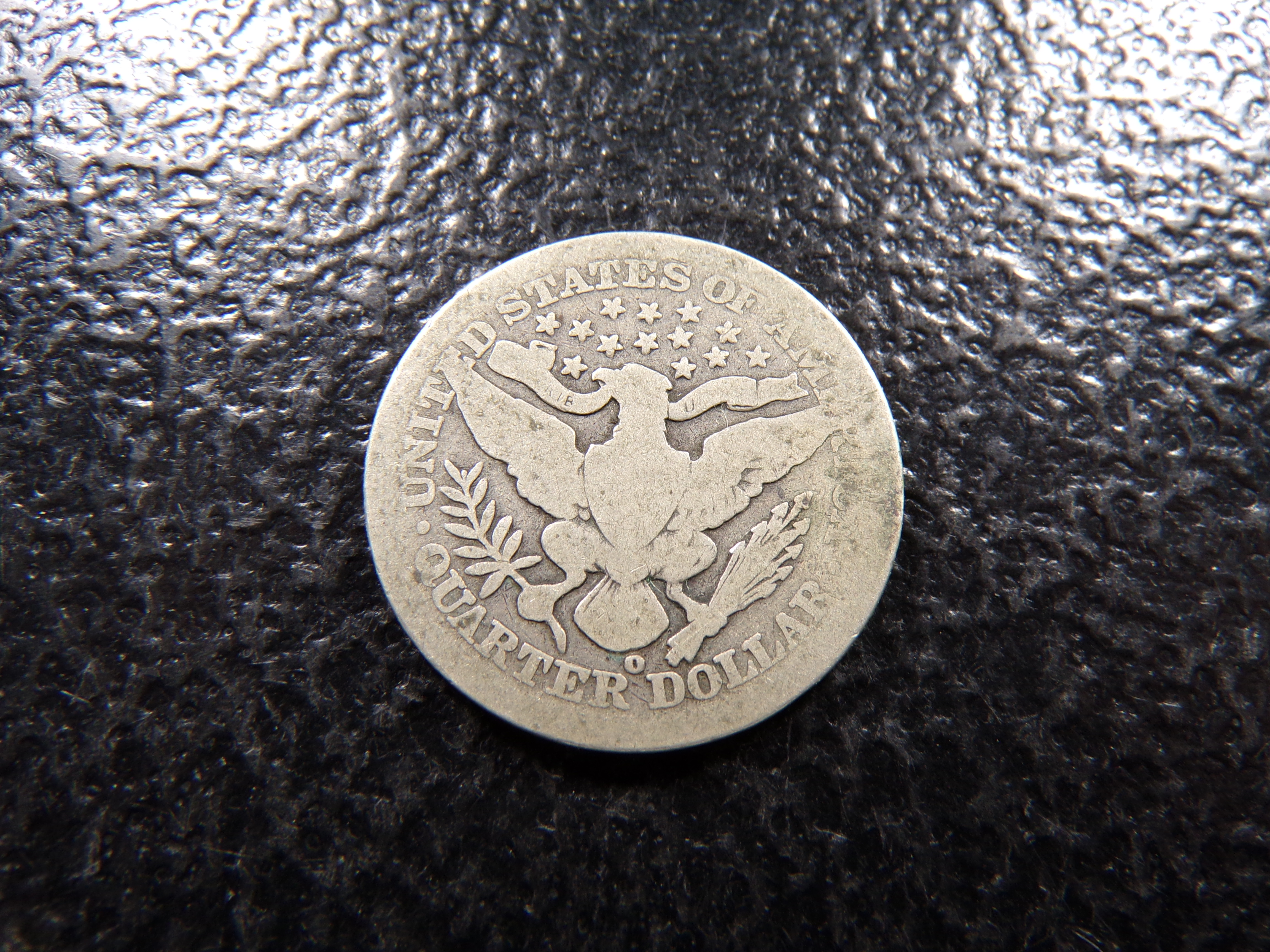 1904-O BARBER SILVER QUARTER