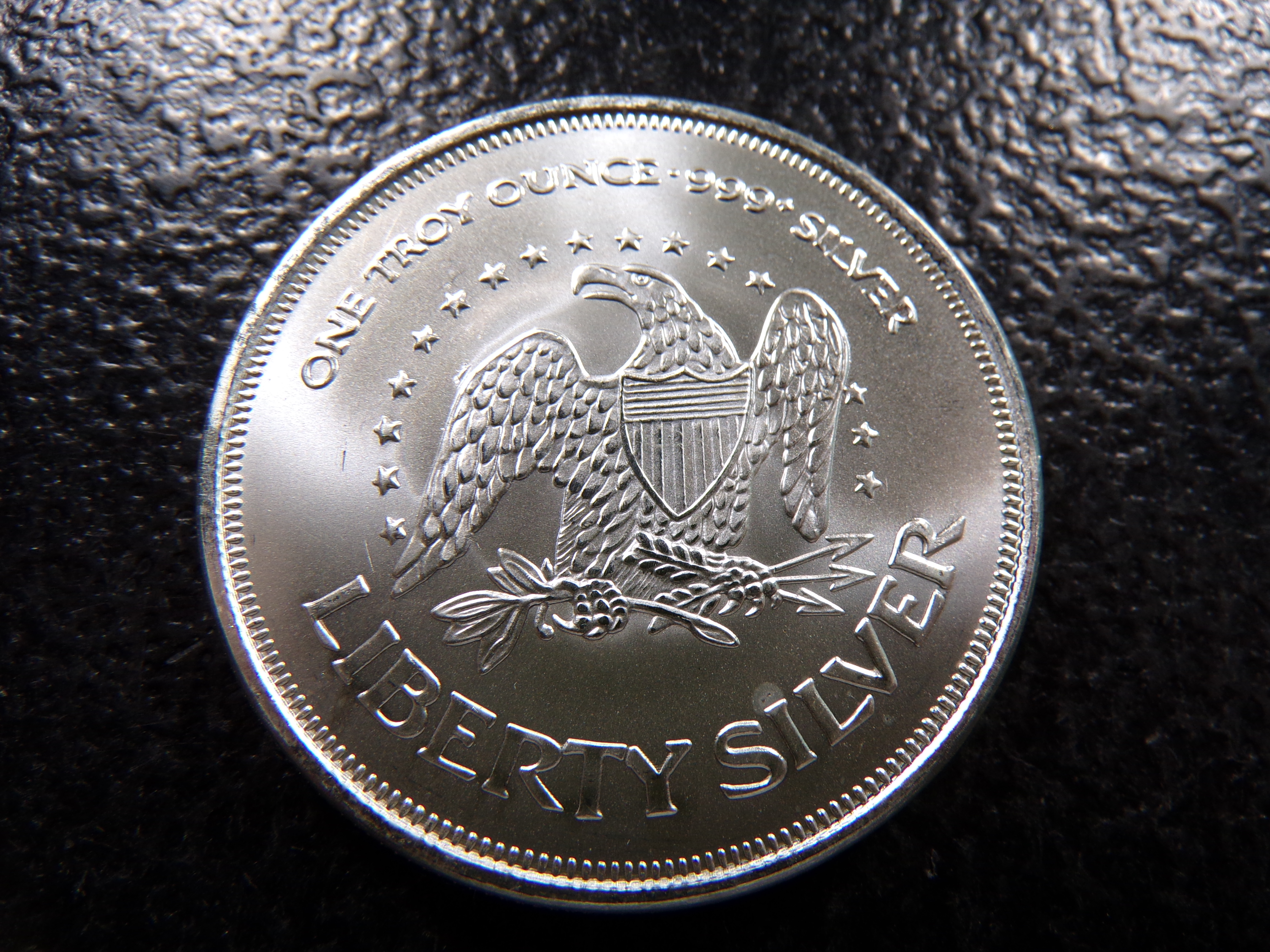 LIBERTY BELL 1 OUNCE 999+ PURE SILVER