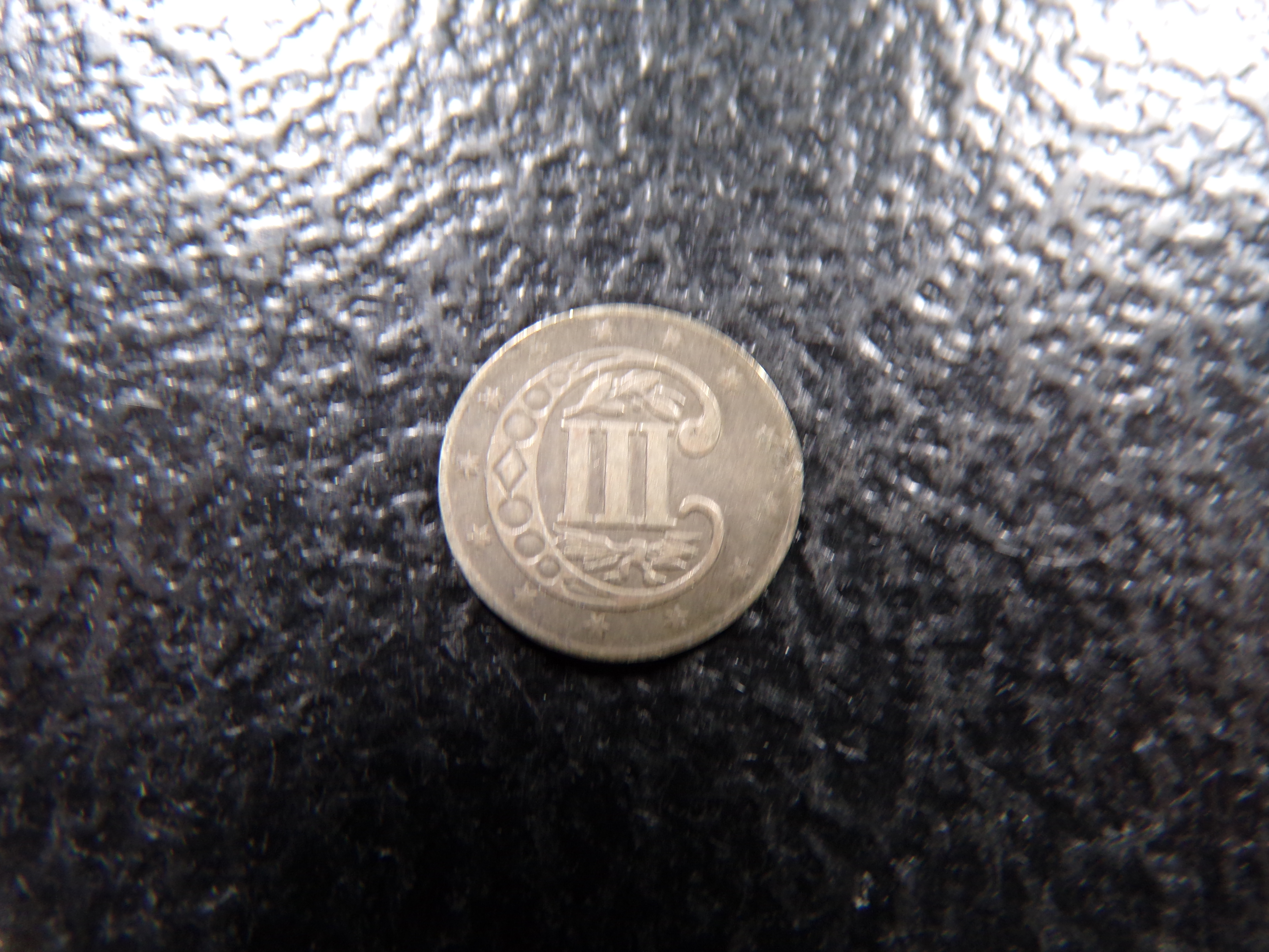1858 III CENT SILVER
