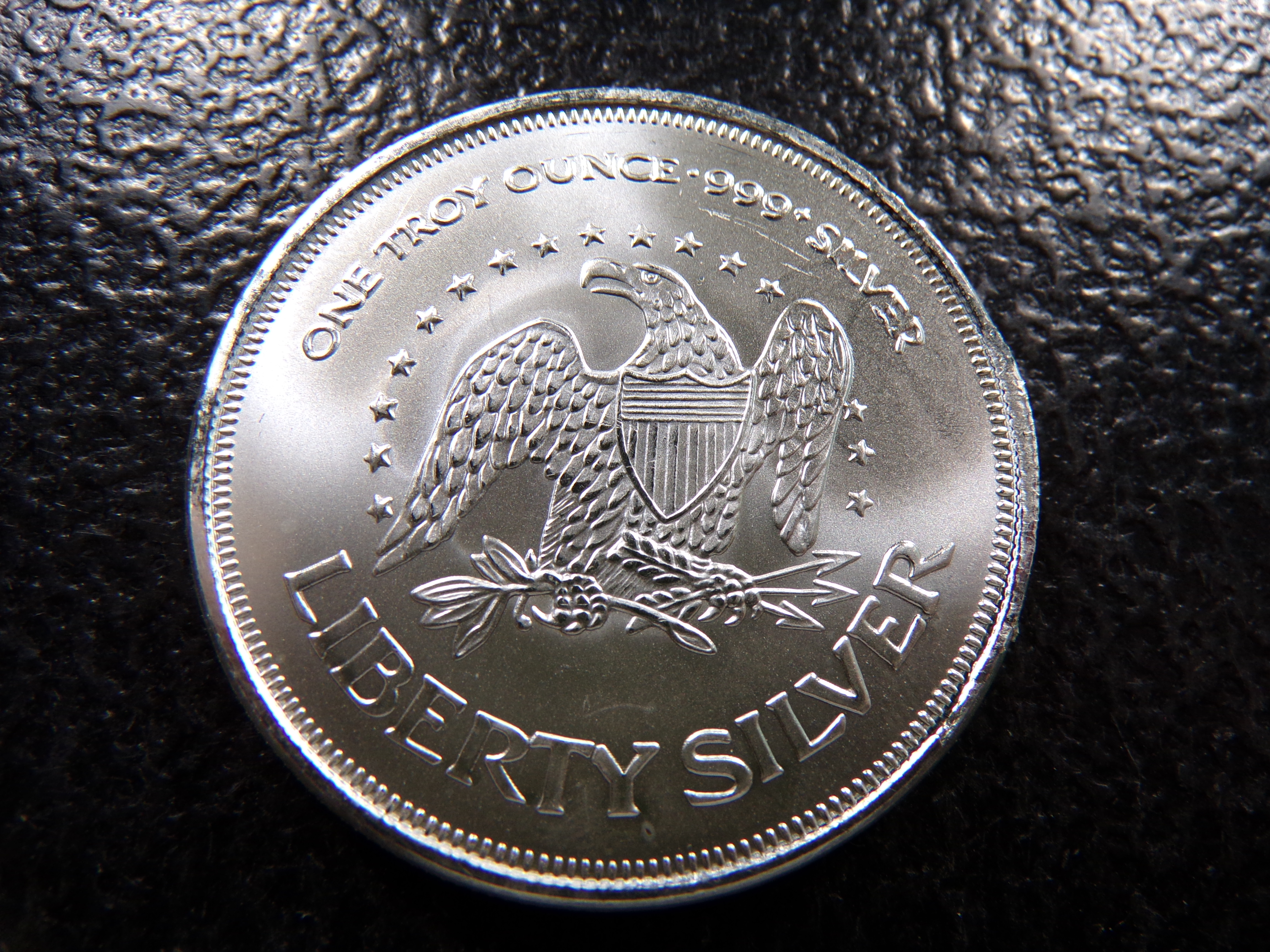 LIBERTY BELL 1 OUNCE 999+ PURE SILVER