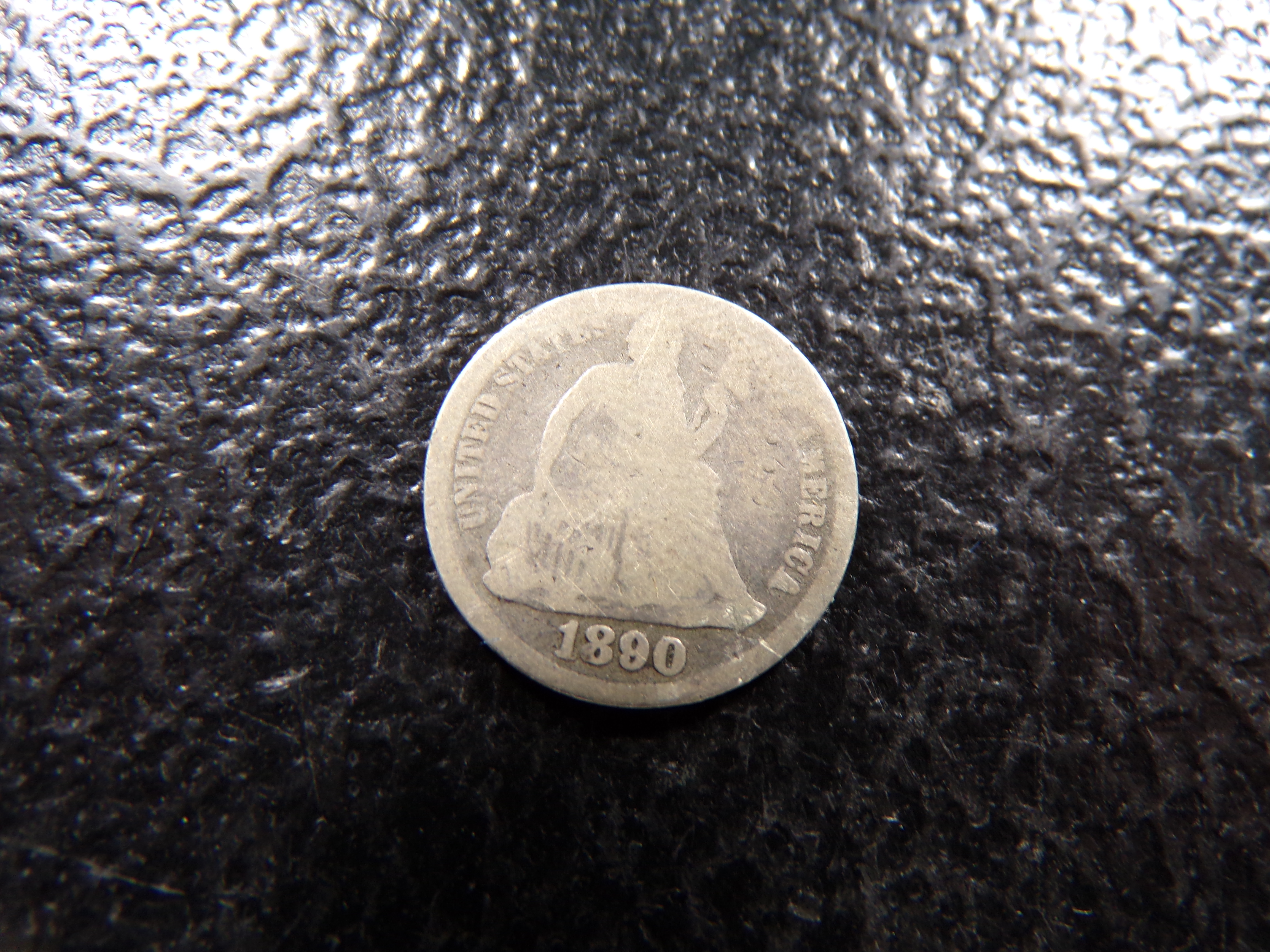 1890 SEATED LIBERTY SILVER DIME